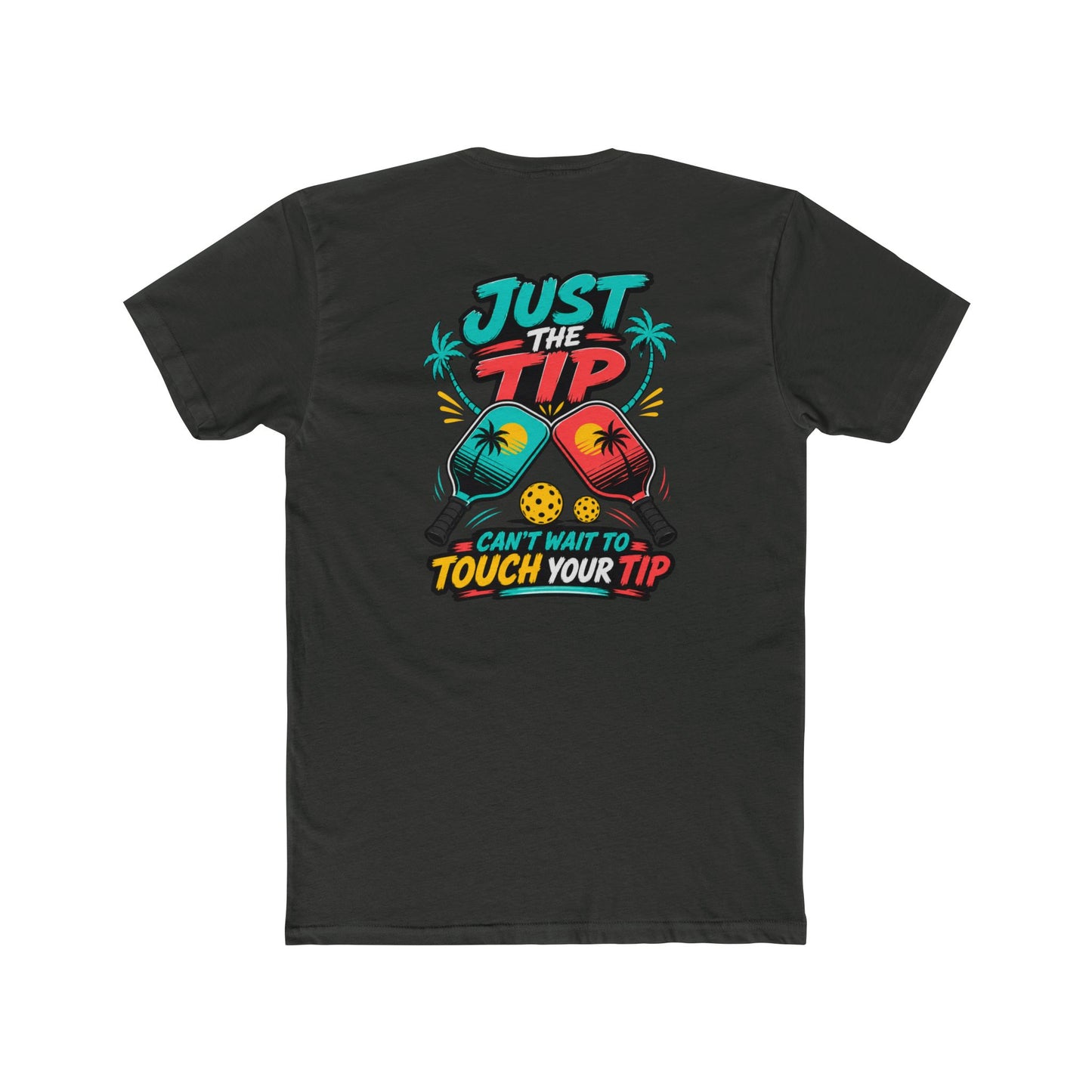 Graphic Tee — “Salty Attitude” Front & “Just the Tip” Tropical Back T-Shirt