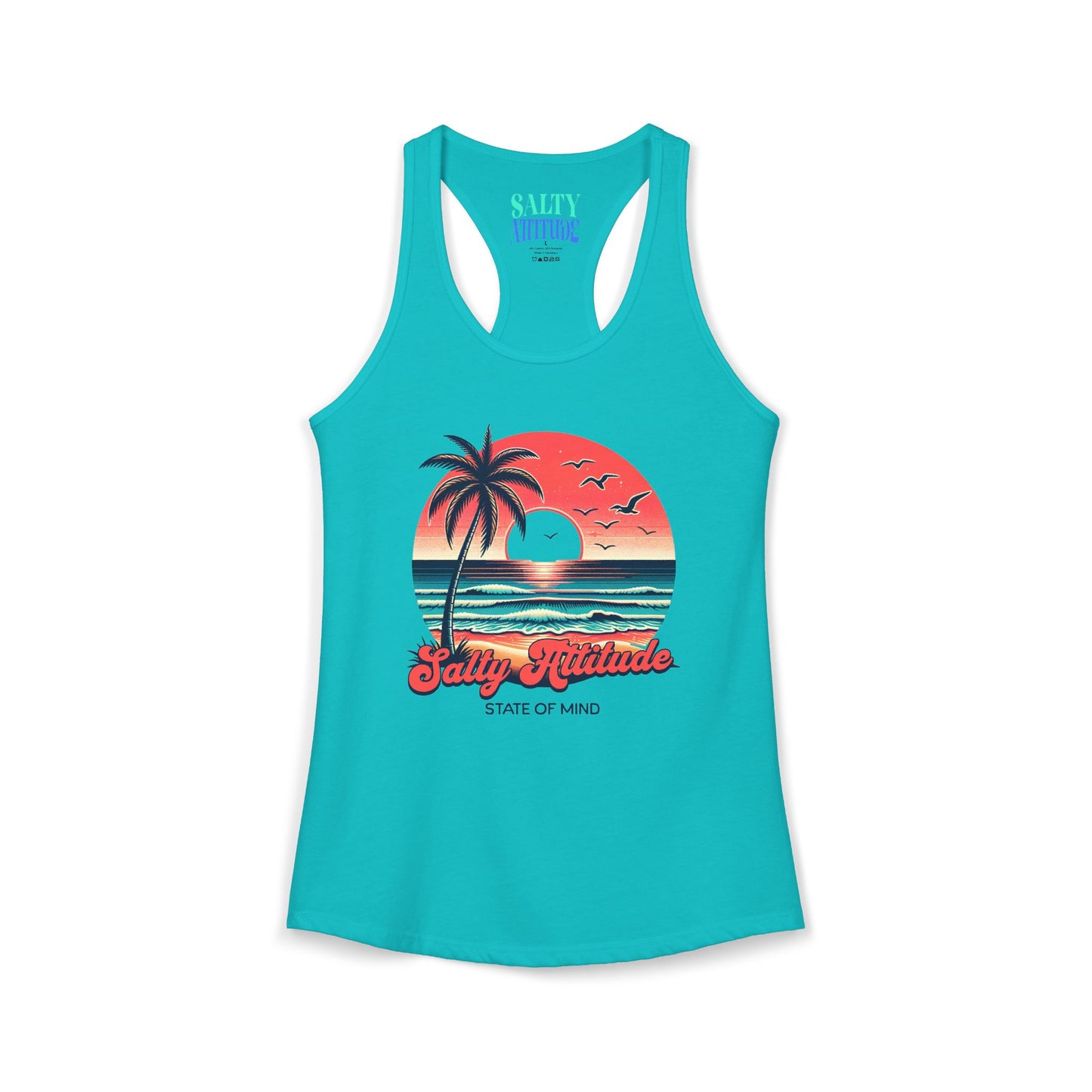 Salty Attitude  -  Women's Ideal Racerback Tank