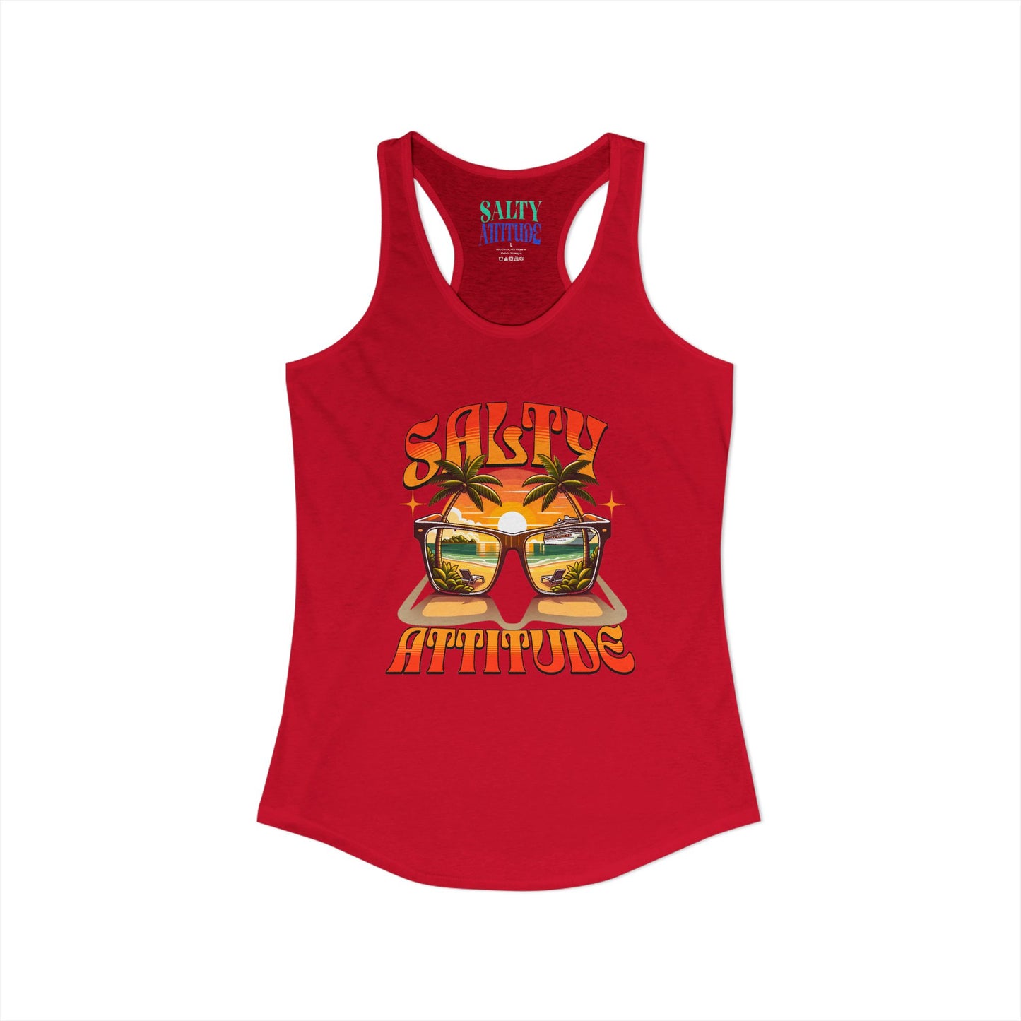 Salty Attitude Sunglass - Women's Ideal Racerback Tank