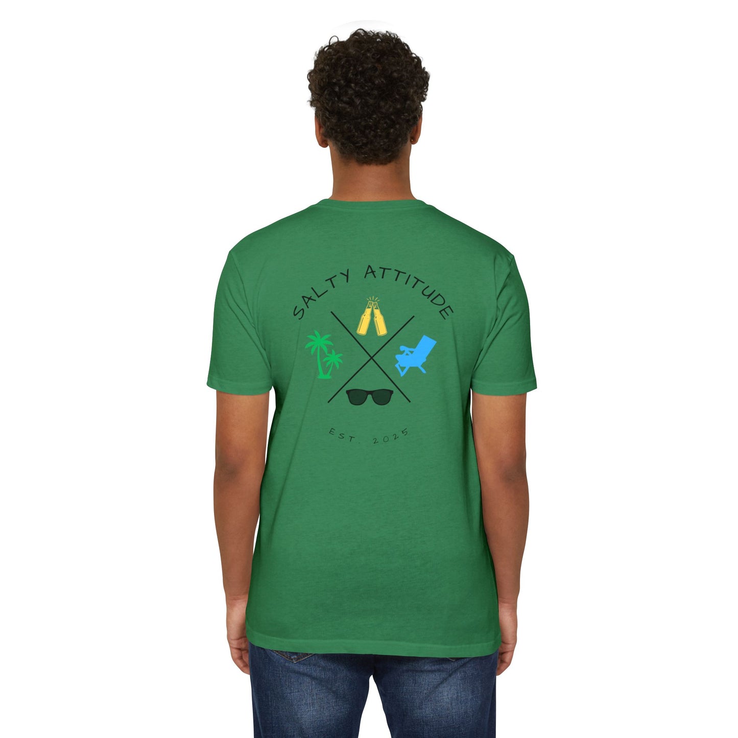 Salty Attitude Beach T-Shirt — Tropical Vacation Graphic Tee