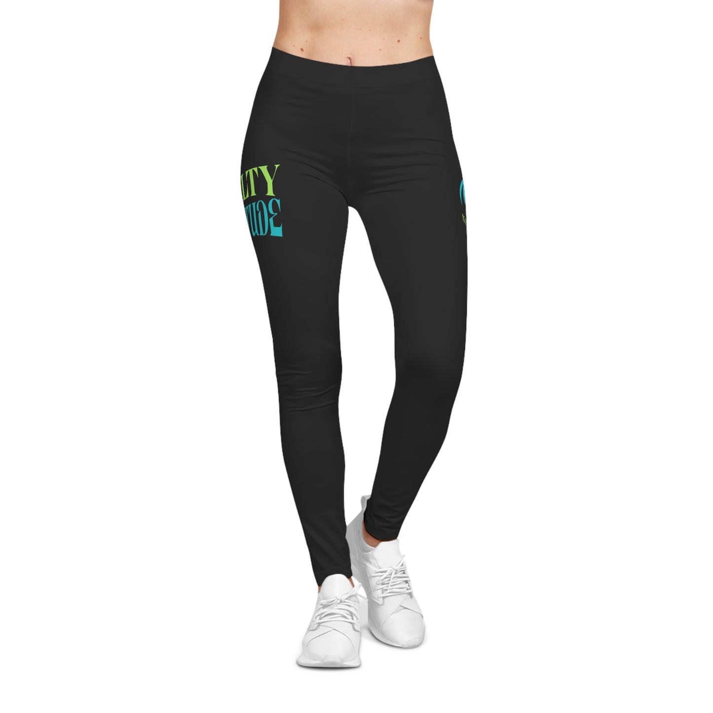 Salty Attitude Leggings | Palm Tree Beach Graphic Leggings