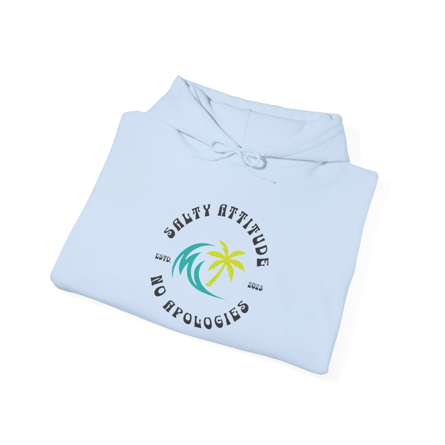 Salty Attitude Hoodie, Coastal Vibe Pullover, Beach Lover Sweatshirt,