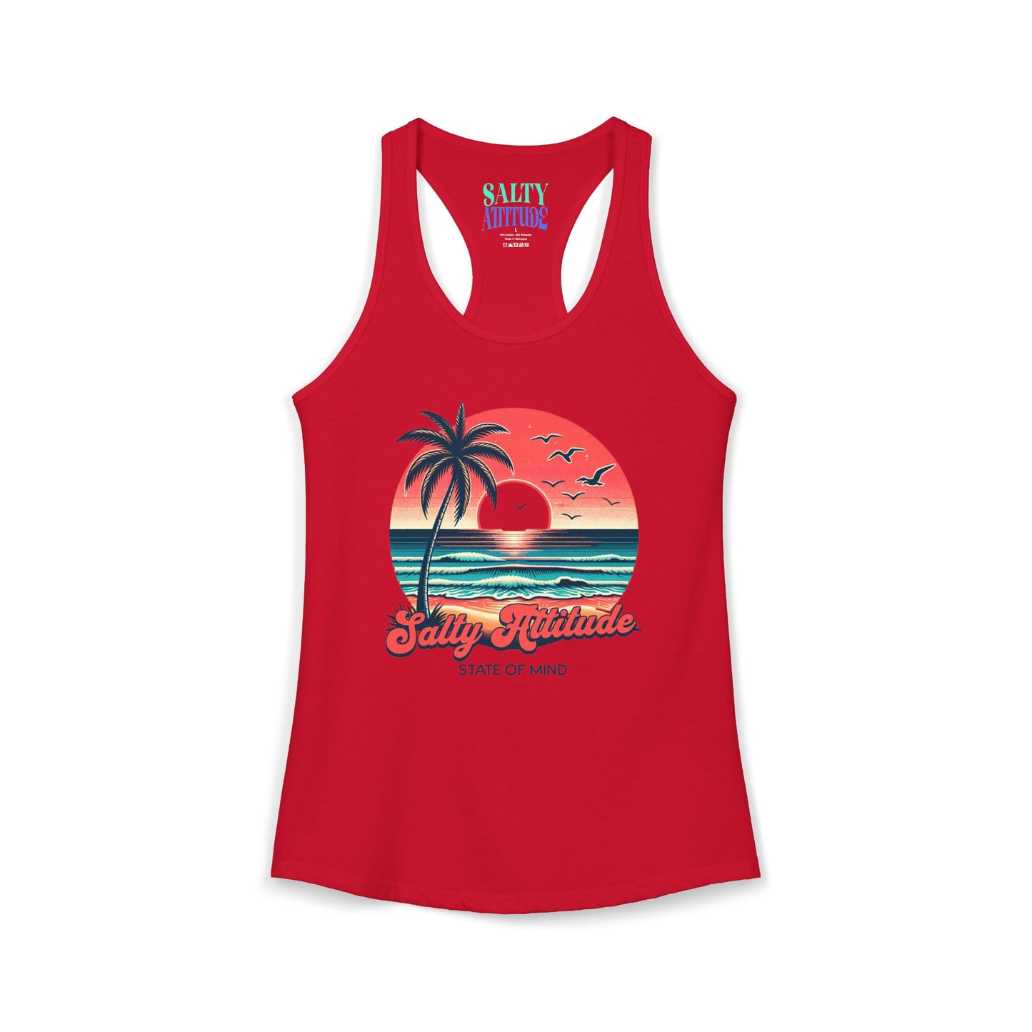 Salty Attitude  -  Women's Ideal Racerback Tank