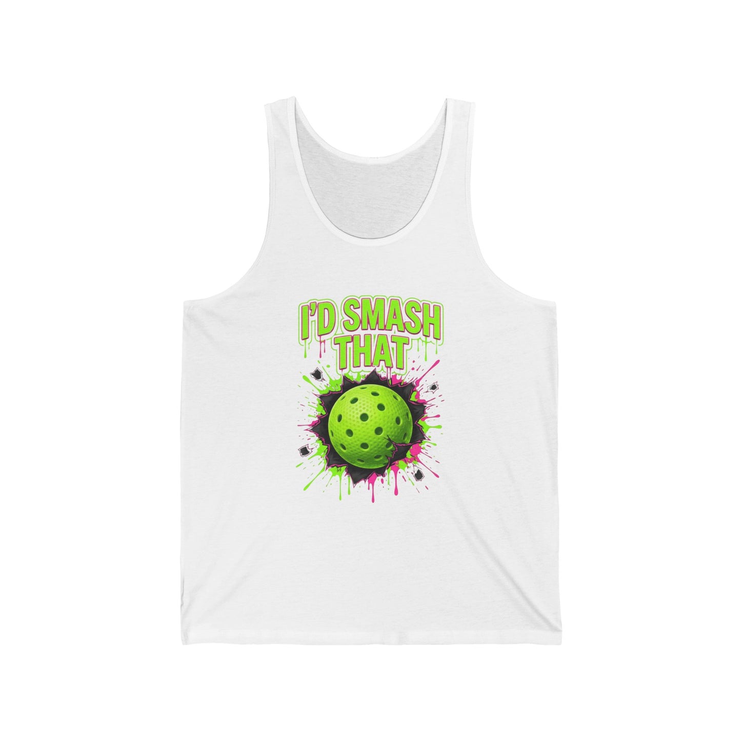 Pickleball Tank Top — "I'd Smash That" Graphic