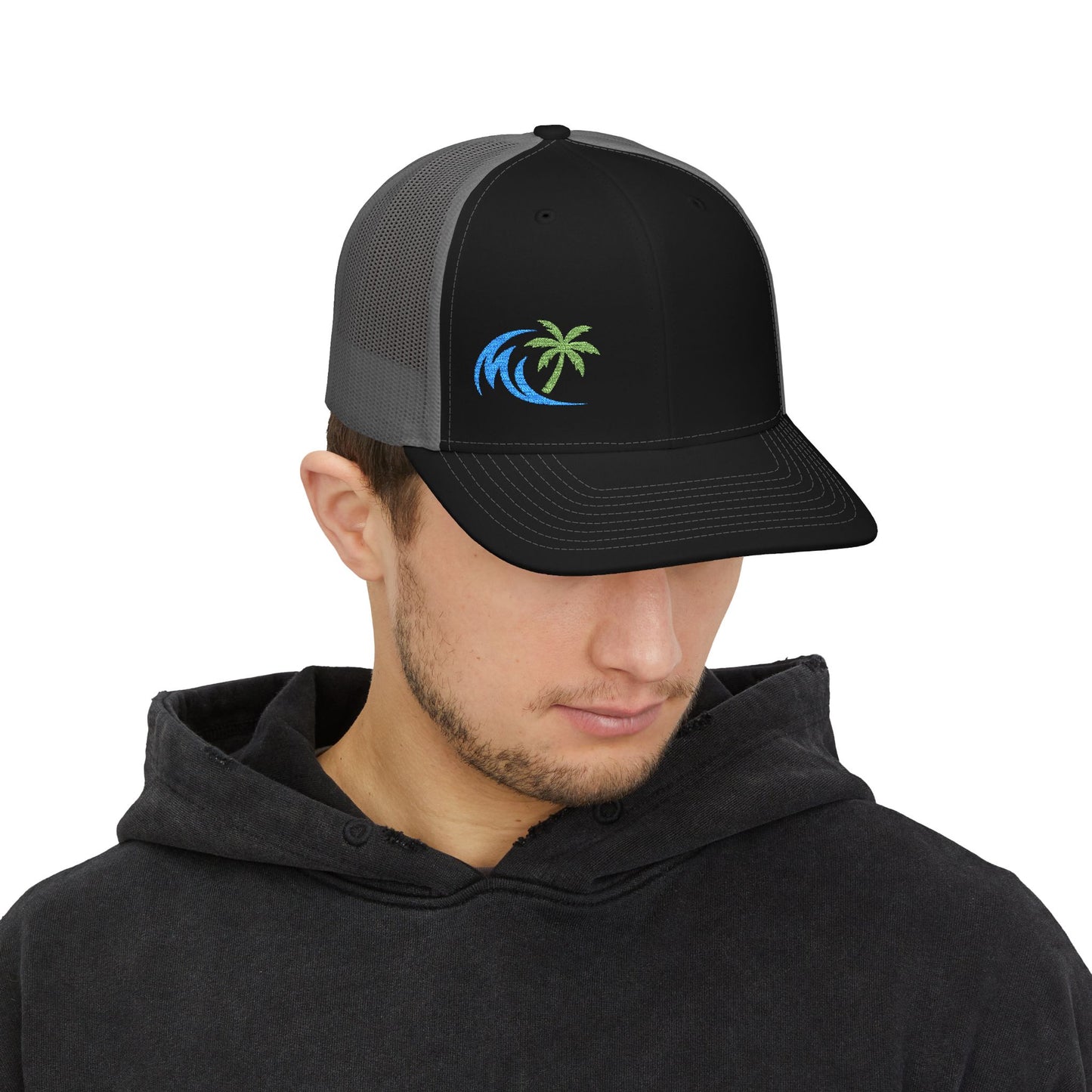 Beach Vibes Embroidered Snapback Cap - Hat for Summer, Outdoor Adventures