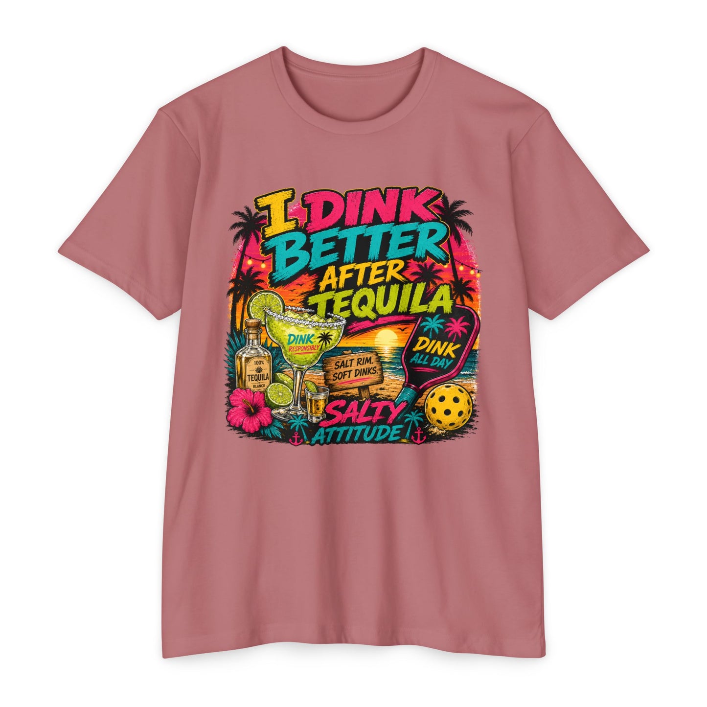 I Drink Better After Tequila T-Shirt — Salty Attitude Tropical Party Tee