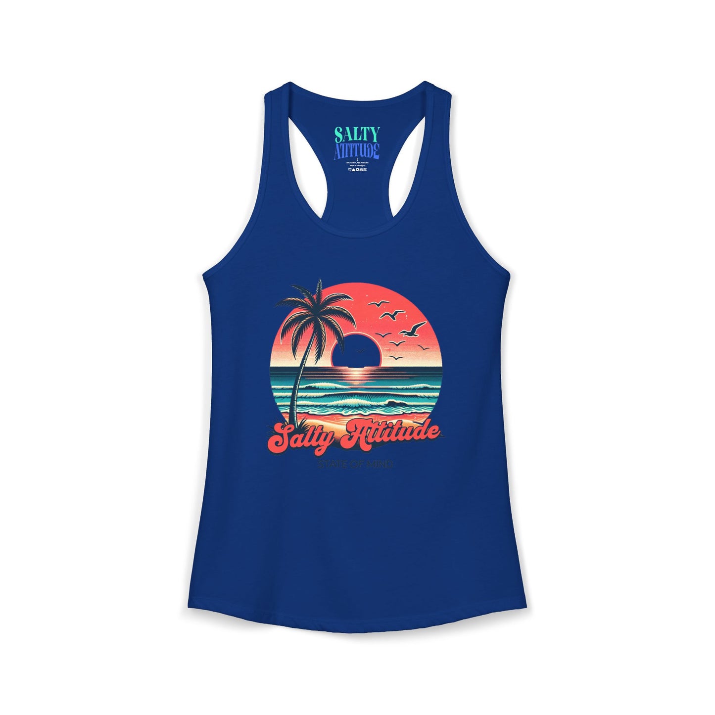 Salty Attitude  -  Women's Ideal Racerback Tank