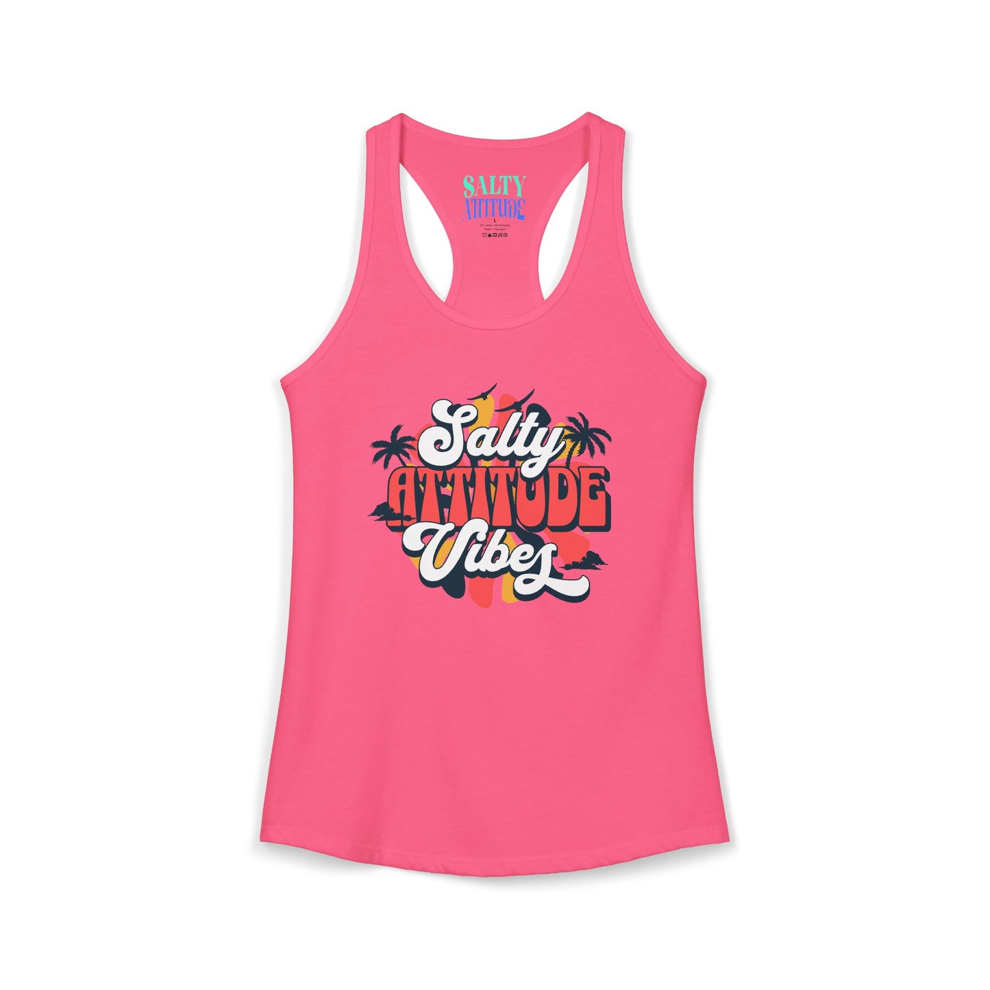 Salty Attitude Vibes -  Women's Ideal Racerback Tank
