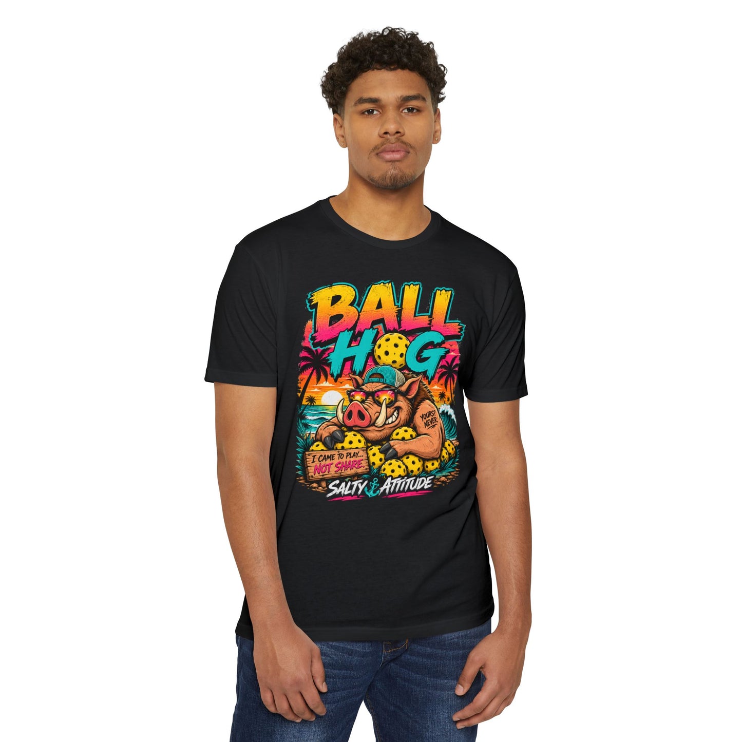 Ball Hog Beach Tee — "I Can't Be Held Responsible" Salty Attitude Graphic T-Shirt