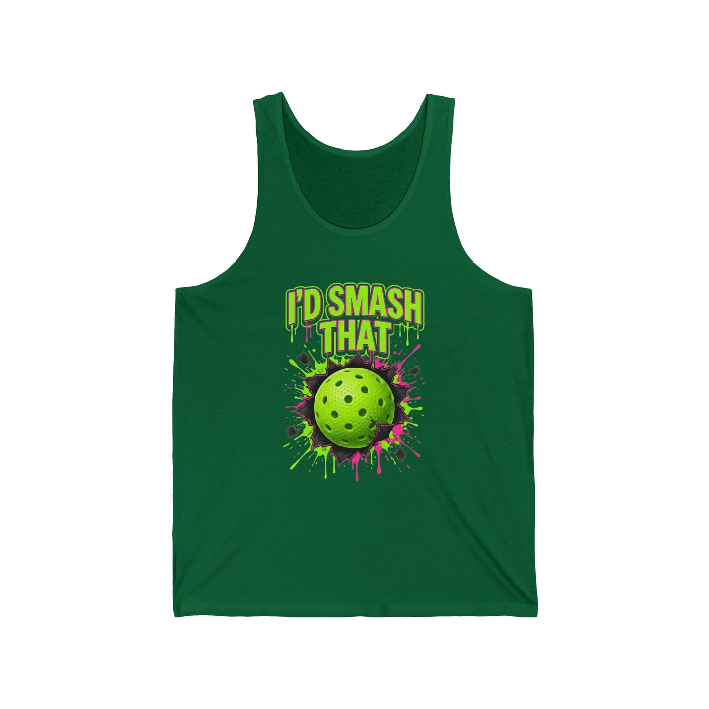 Pickleball Tank Top — "I'd Smash That" Graphic