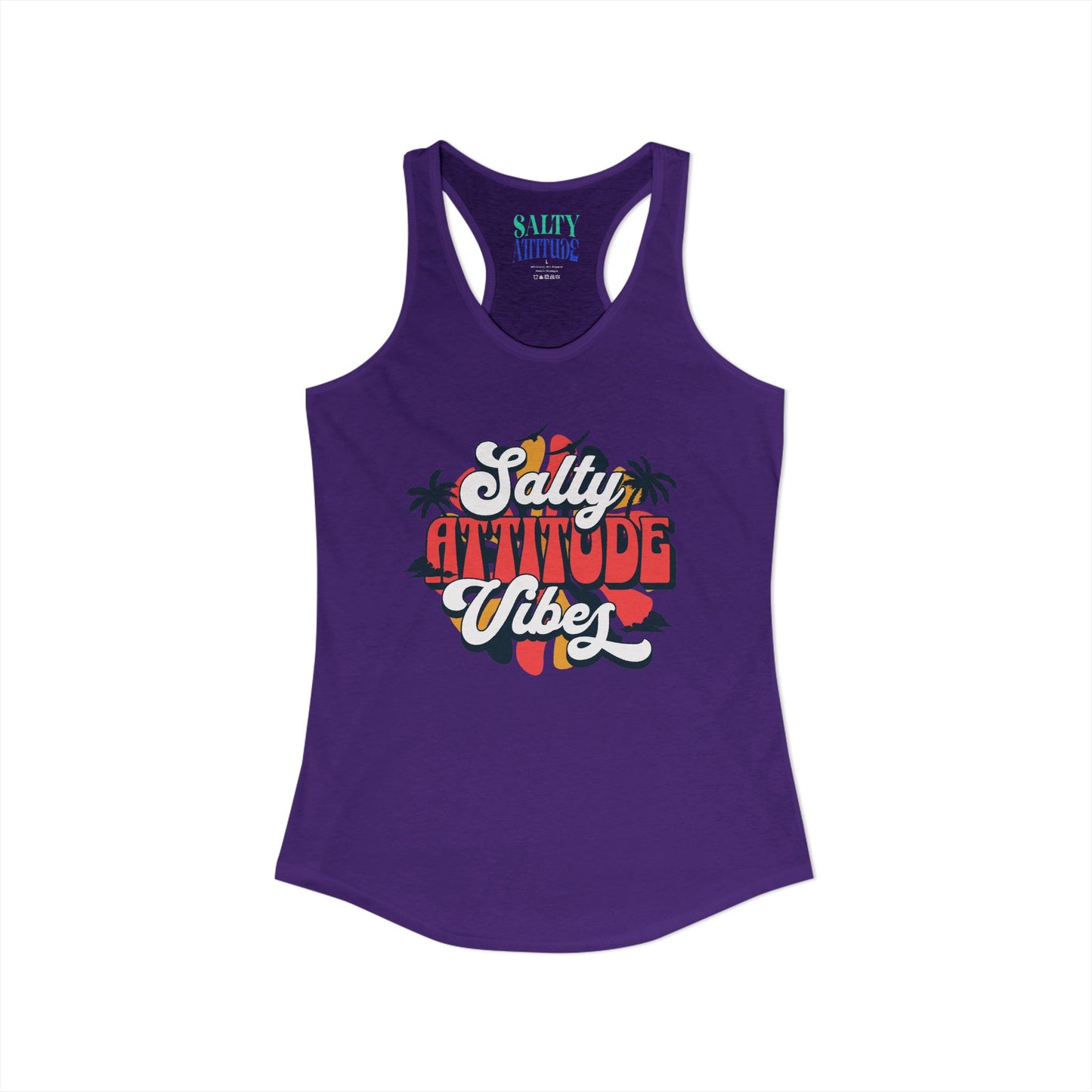Salty Attitude Vibes -  Women's Ideal Racerback Tank