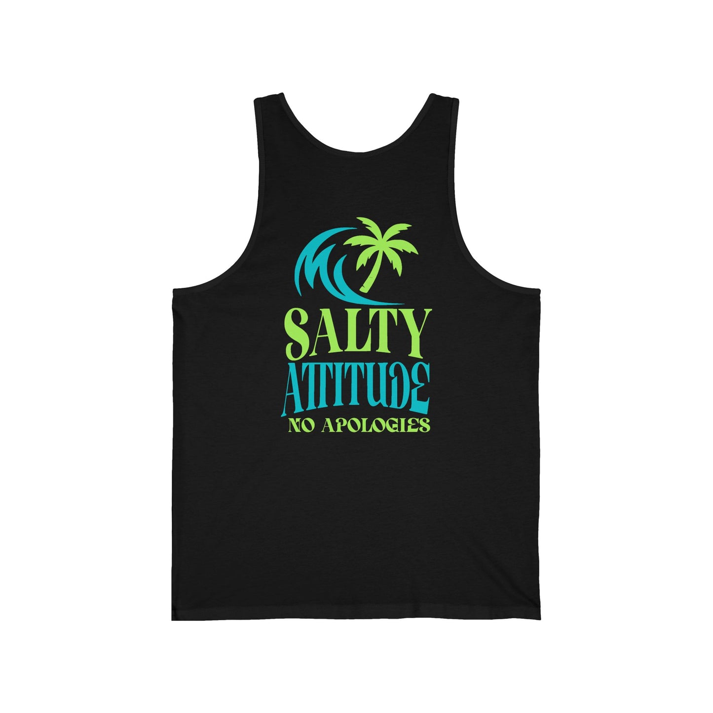 Tropical Vibes Tank, Beach Party Wear, No Apologies Top, Salty Attitude Shirt