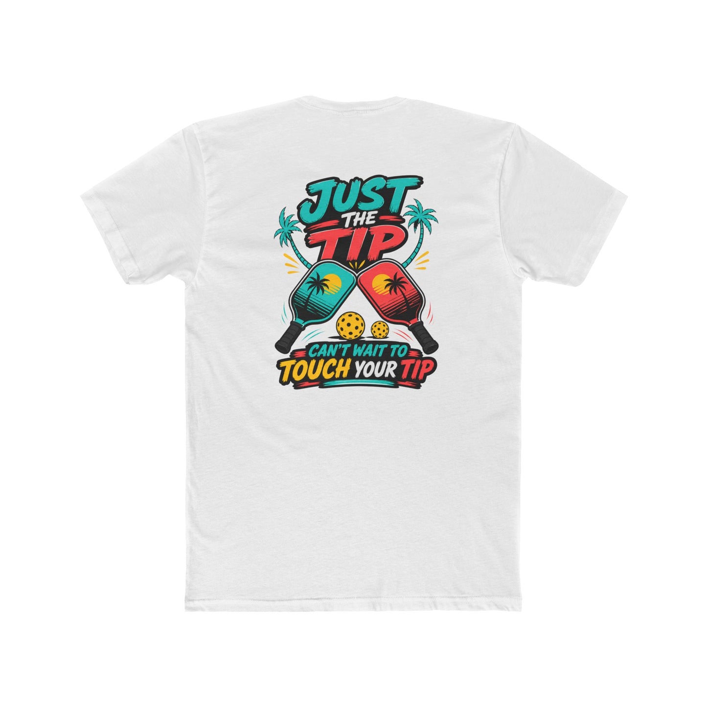 Graphic Tee — “Salty Attitude” Front & “Just the Tip” Tropical Back T-Shirt