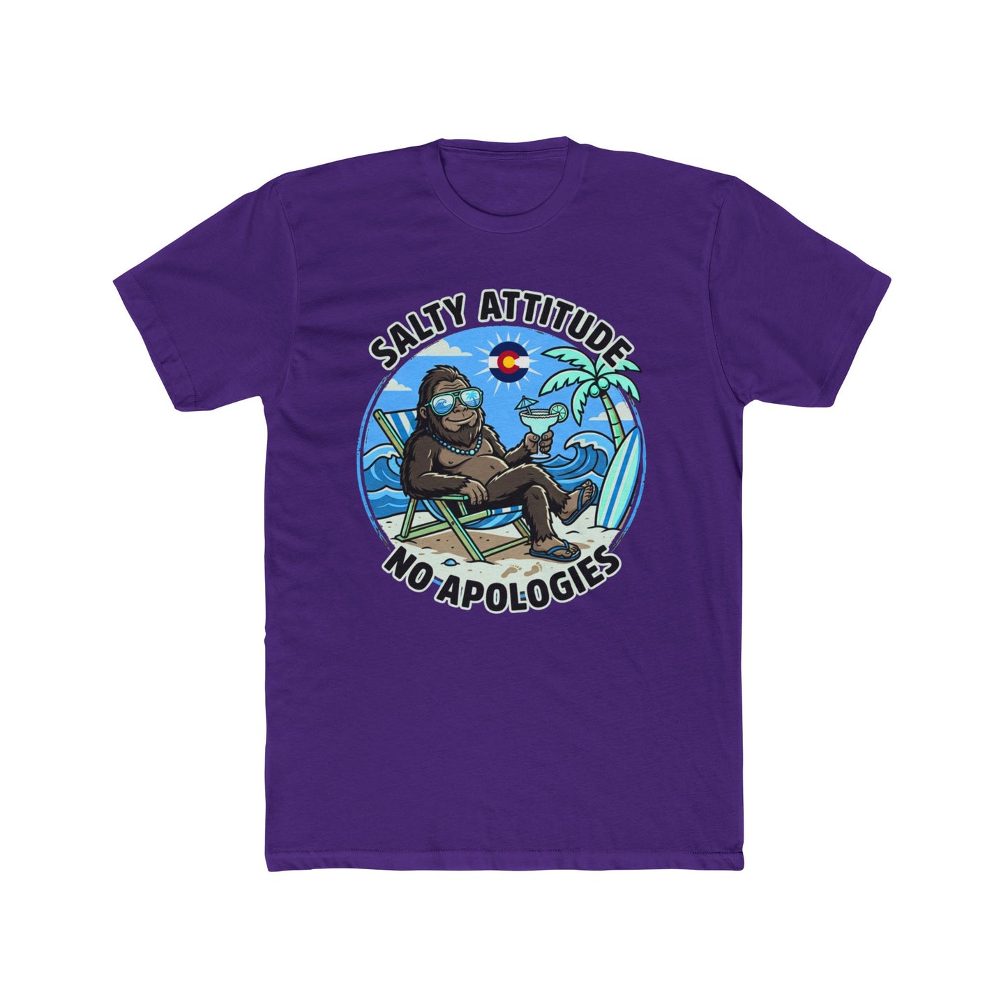 Salty Attitude T-Shirt — 'Salty Attitude No Apologies' Beach Vibes Tee