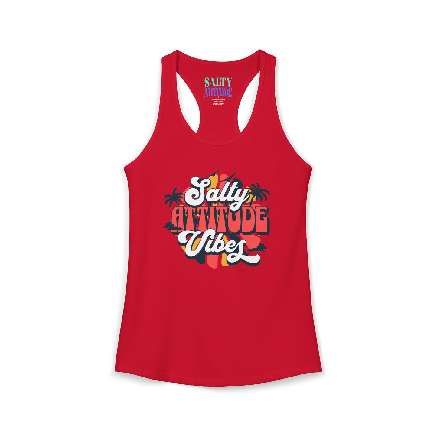 Salty Attitude Vibes -  Women's Ideal Racerback Tank