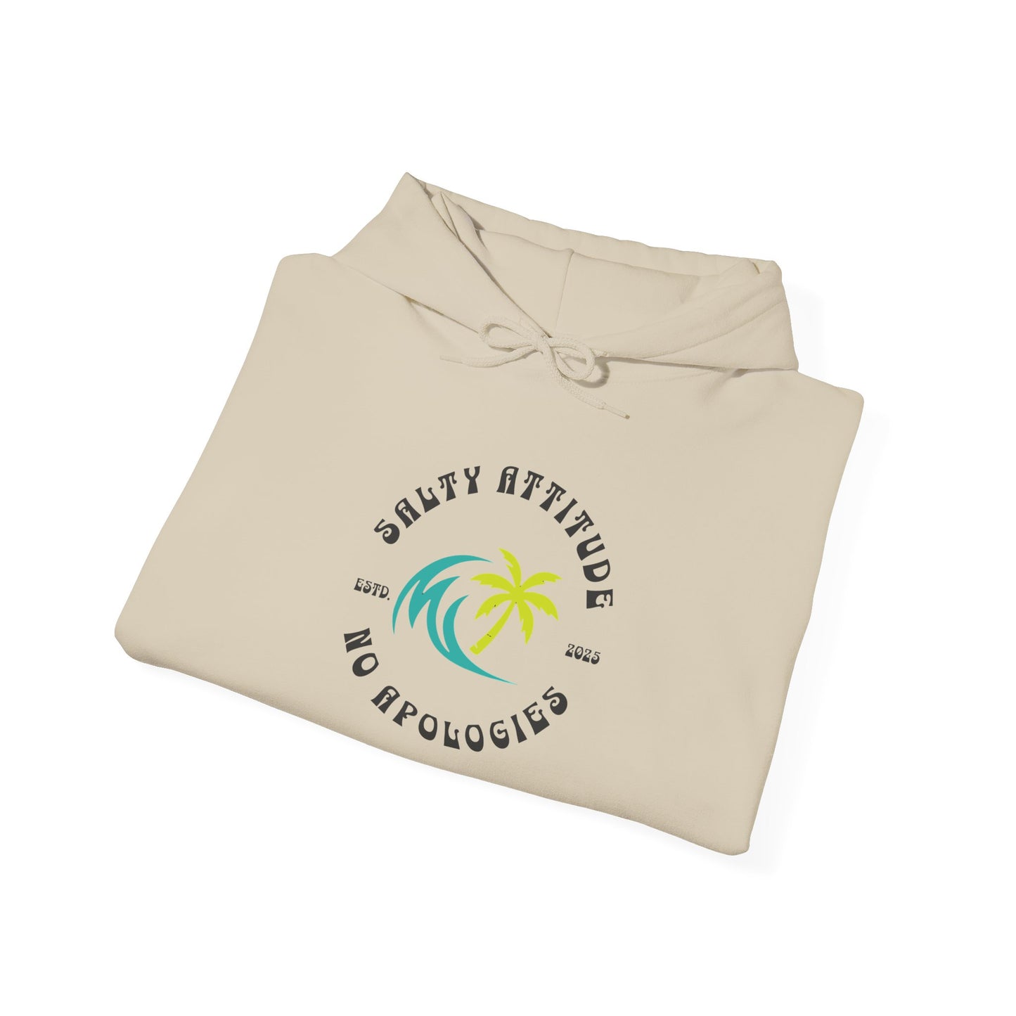 Salty Attitude Hoodie, Coastal Vibe Pullover, Beach Lover Sweatshirt,