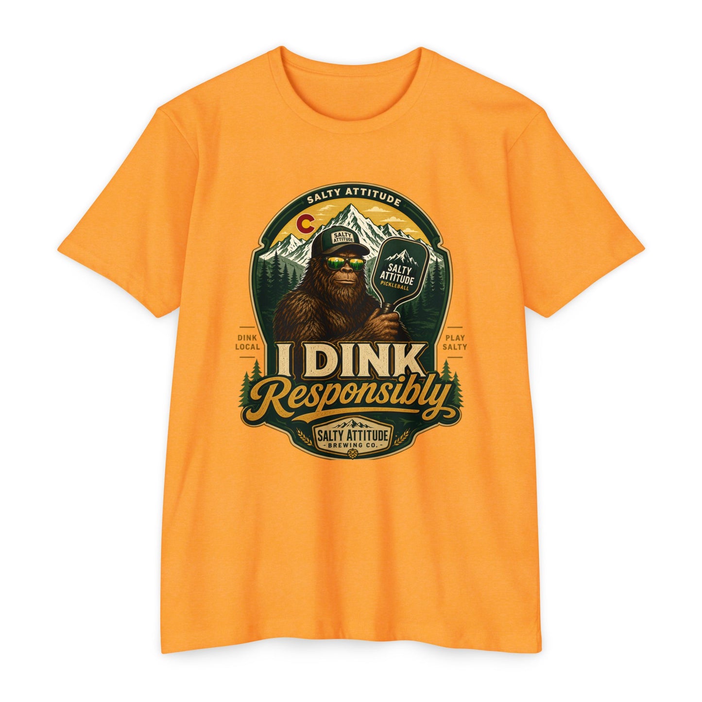 I Dink Responsibly T-Shirt — Funny Salty Attitude Pickleball Graphic Tee