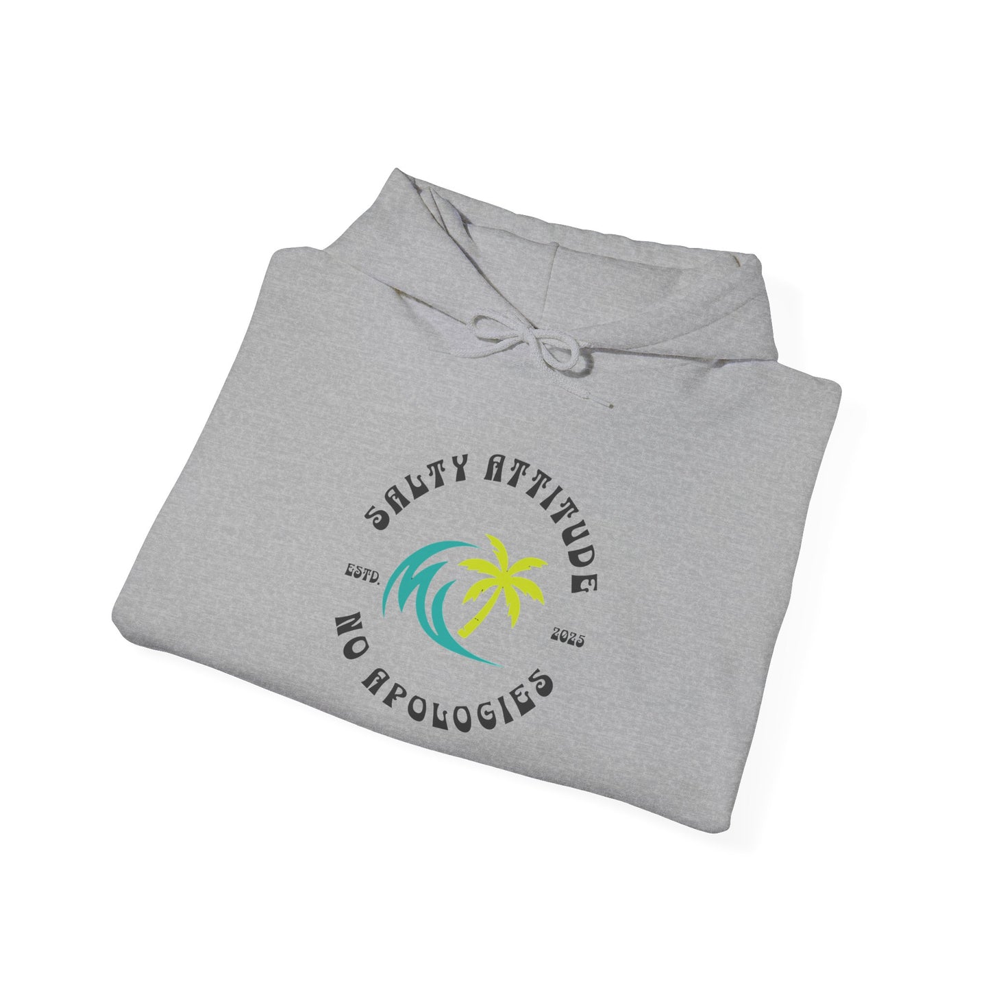 Salty Attitude Hoodie, Coastal Vibe Pullover, Beach Lover Sweatshirt,
