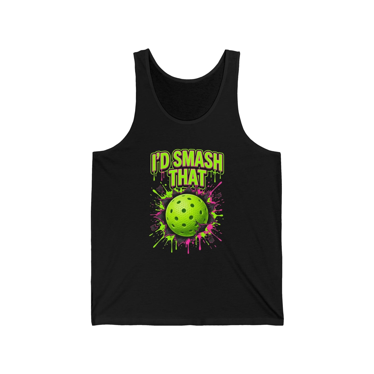 Pickleball Tank Top — "I'd Smash That" Graphic