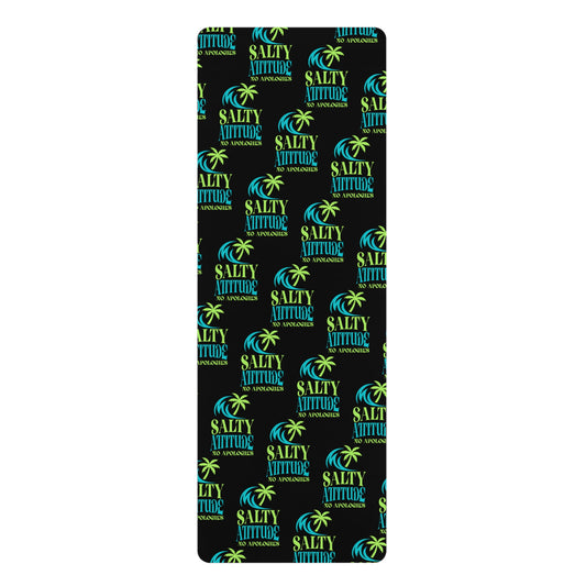 Salty Vibes Rubber Yoga Mat | Eco-Friendly Fitness Mat | Stylish Exercise Mat