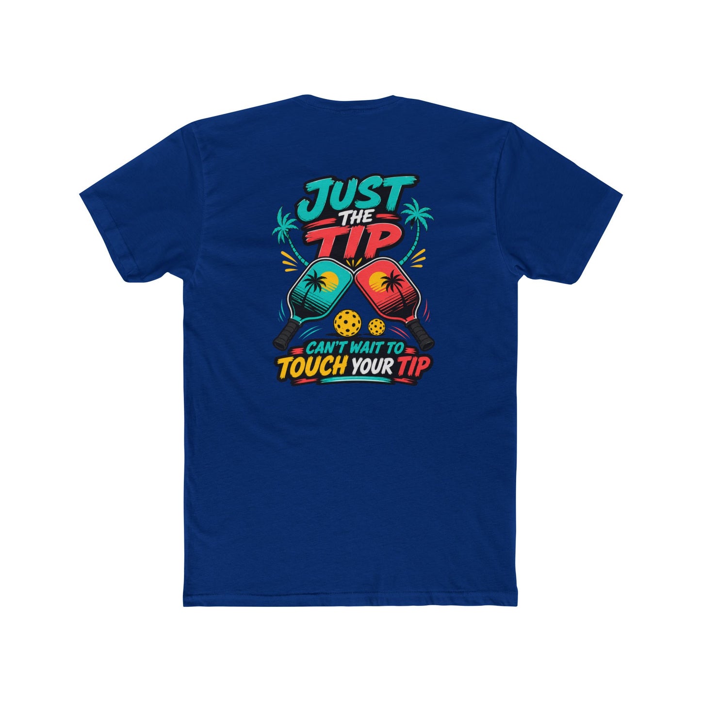 Graphic Tee — “Salty Attitude” Front & “Just the Tip” Tropical Back T-Shirt