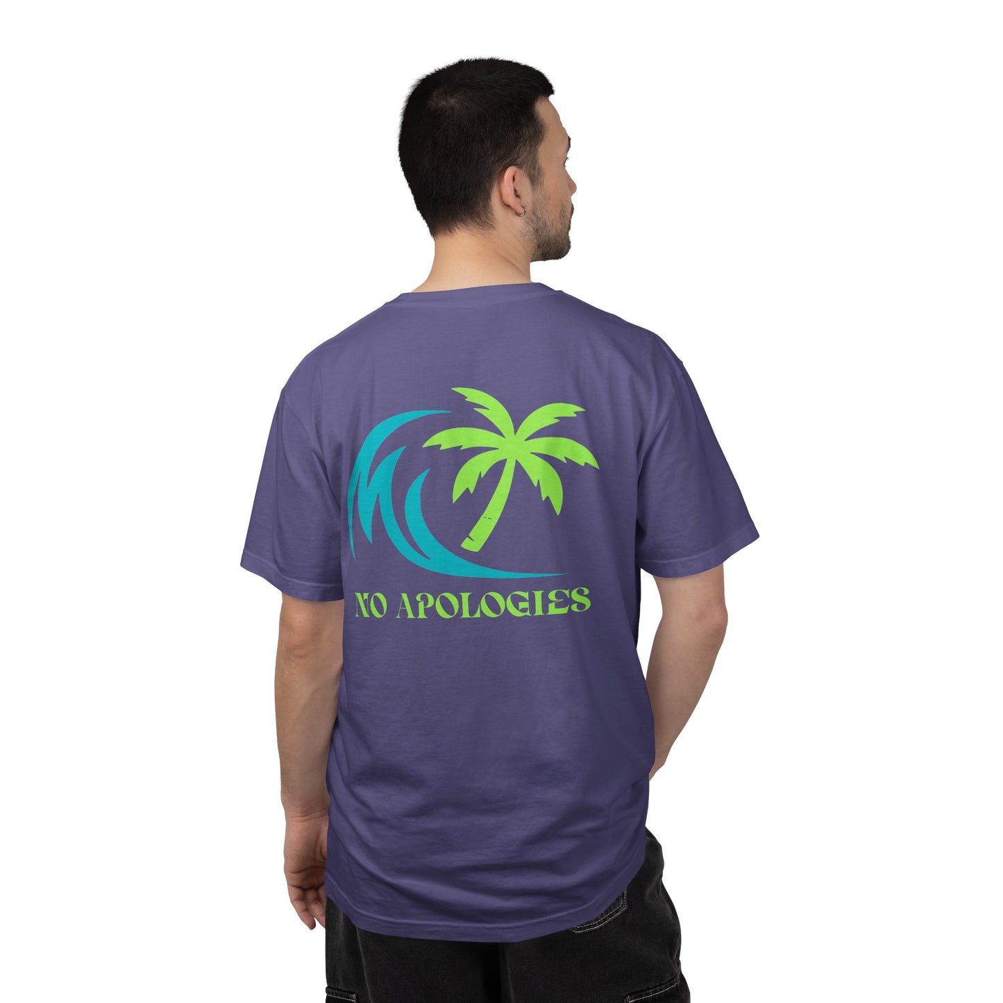 No Apologies Palm Wave T-shirt | Coastal Vibes Beach Tee