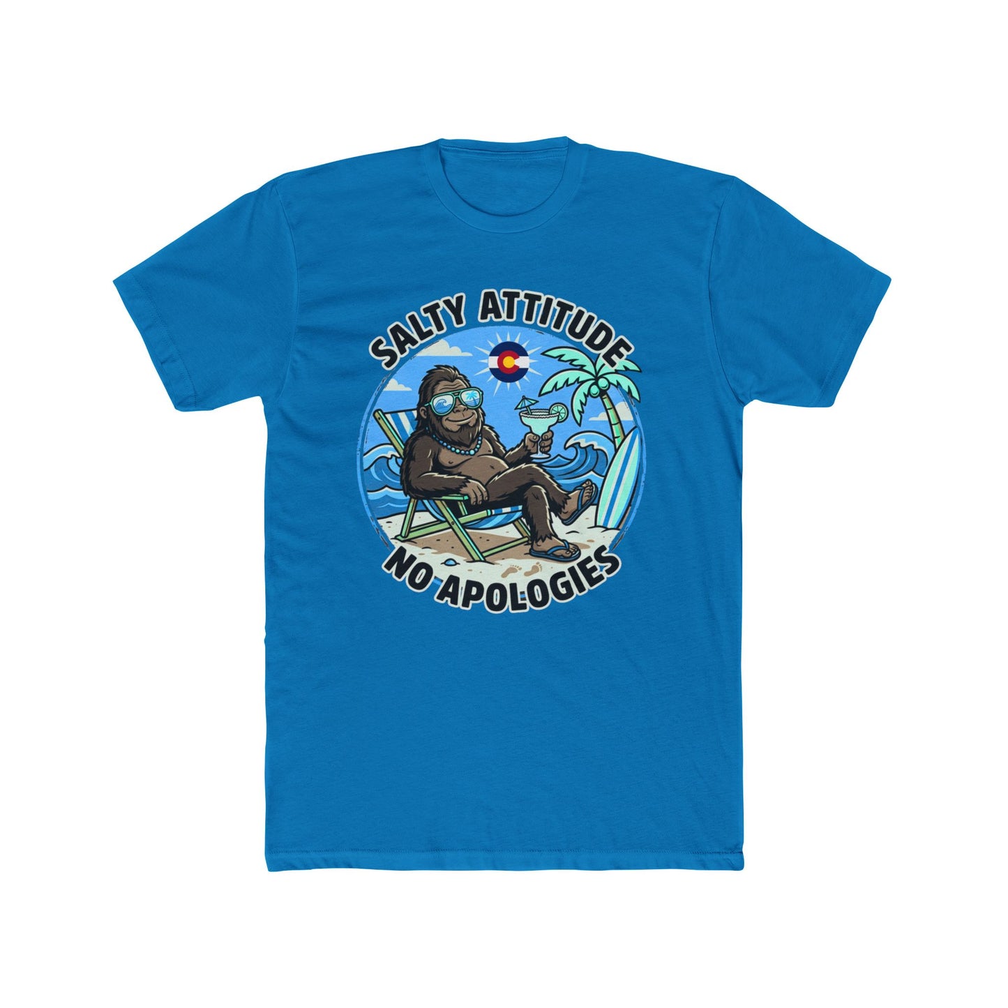 Salty Attitude T-Shirt — 'Salty Attitude No Apologies' Beach Vibes Tee