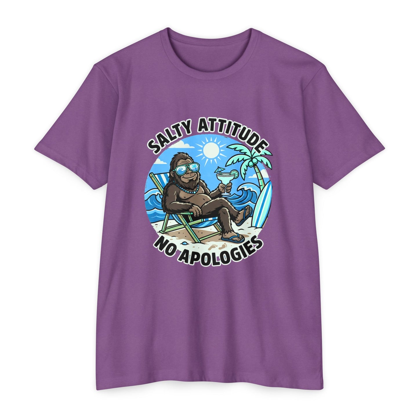 Big Foot — "Salty Attitude, No Apologies" Beach Graphic Tee