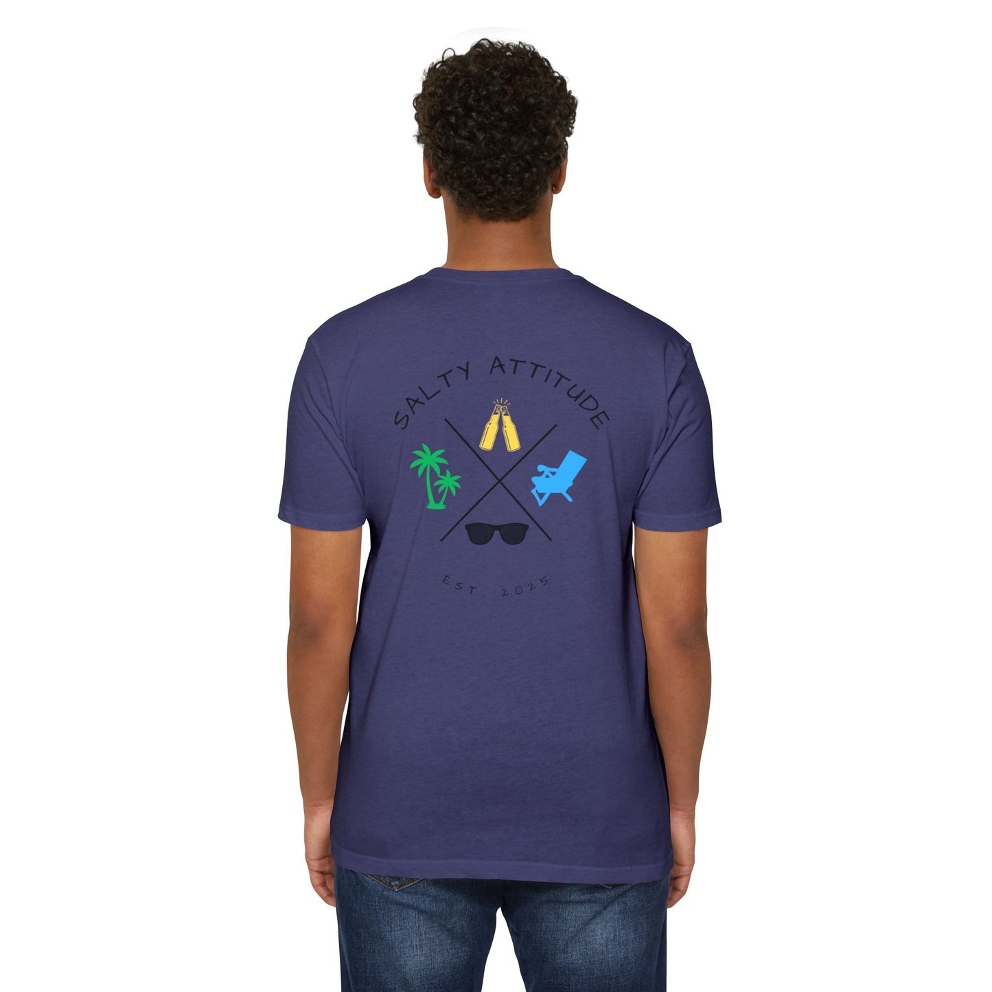 Salty Attitude Beach T-Shirt — Tropical Vacation Graphic Tee