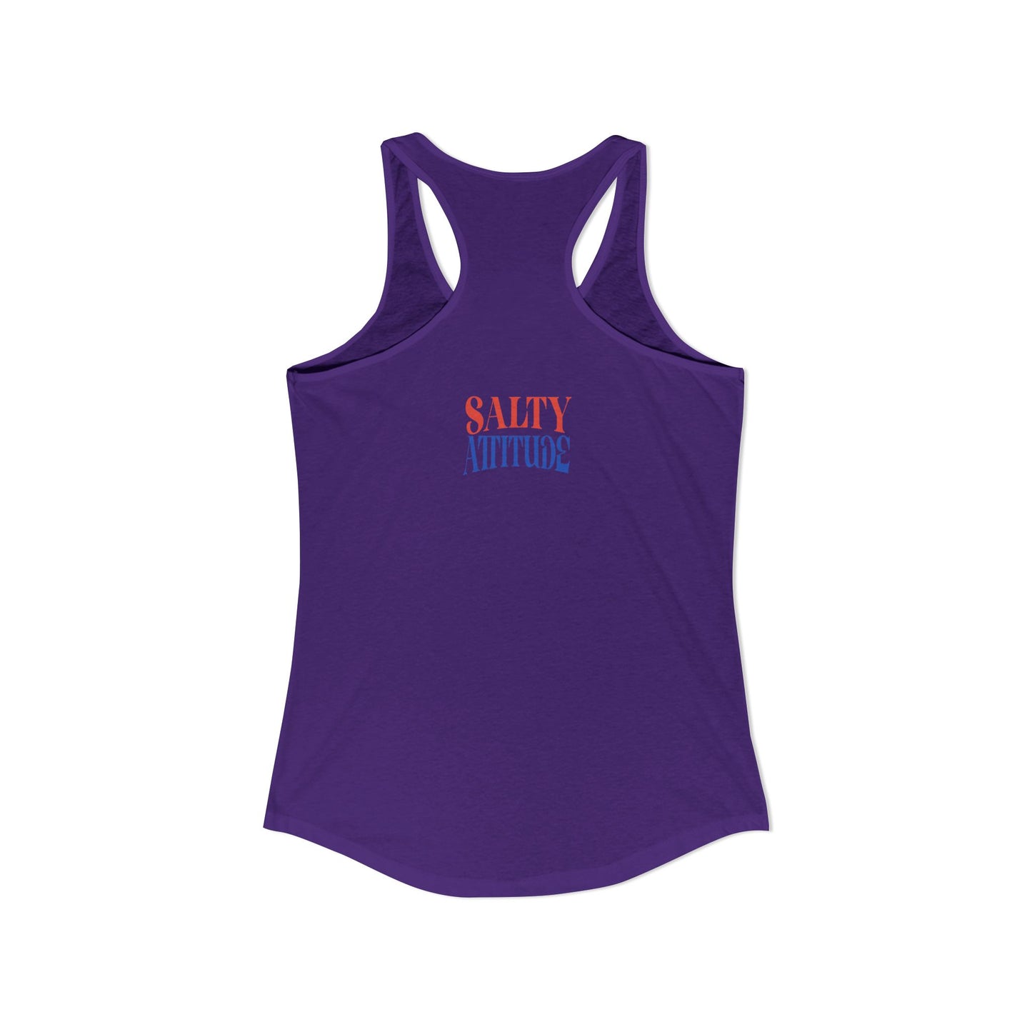 Skeleton Salty Attitude -  Women's Ideal Racerback Tank