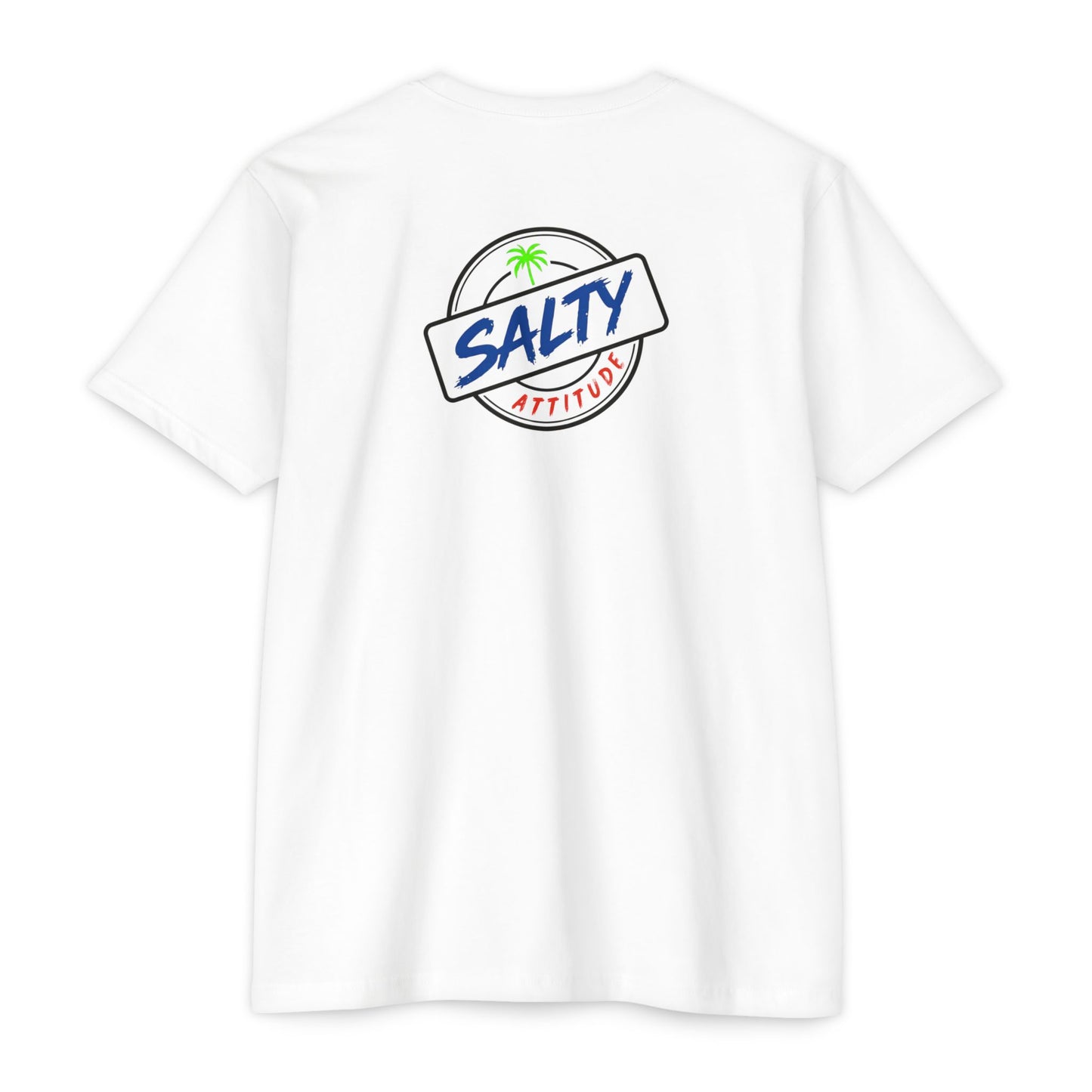 Net Gains Surf T-Shirt — 'Salty Attitude' Retro Beach Graphic Tee