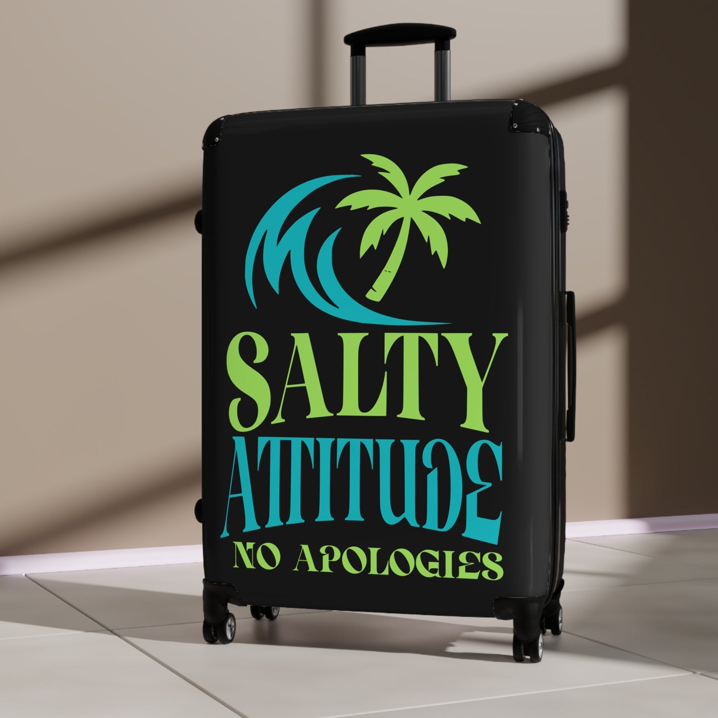 Suitcase — "Salty Attitude No Apologies" Beach Carry-On Luggage