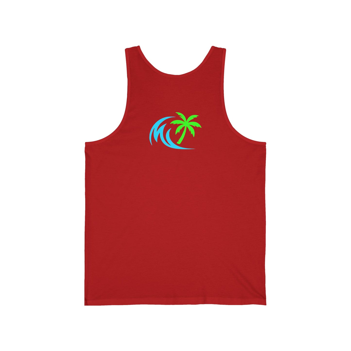 Salty Attitude No Apologies Tank Top — Funny Beach Vibes Surfing Palm Graphic