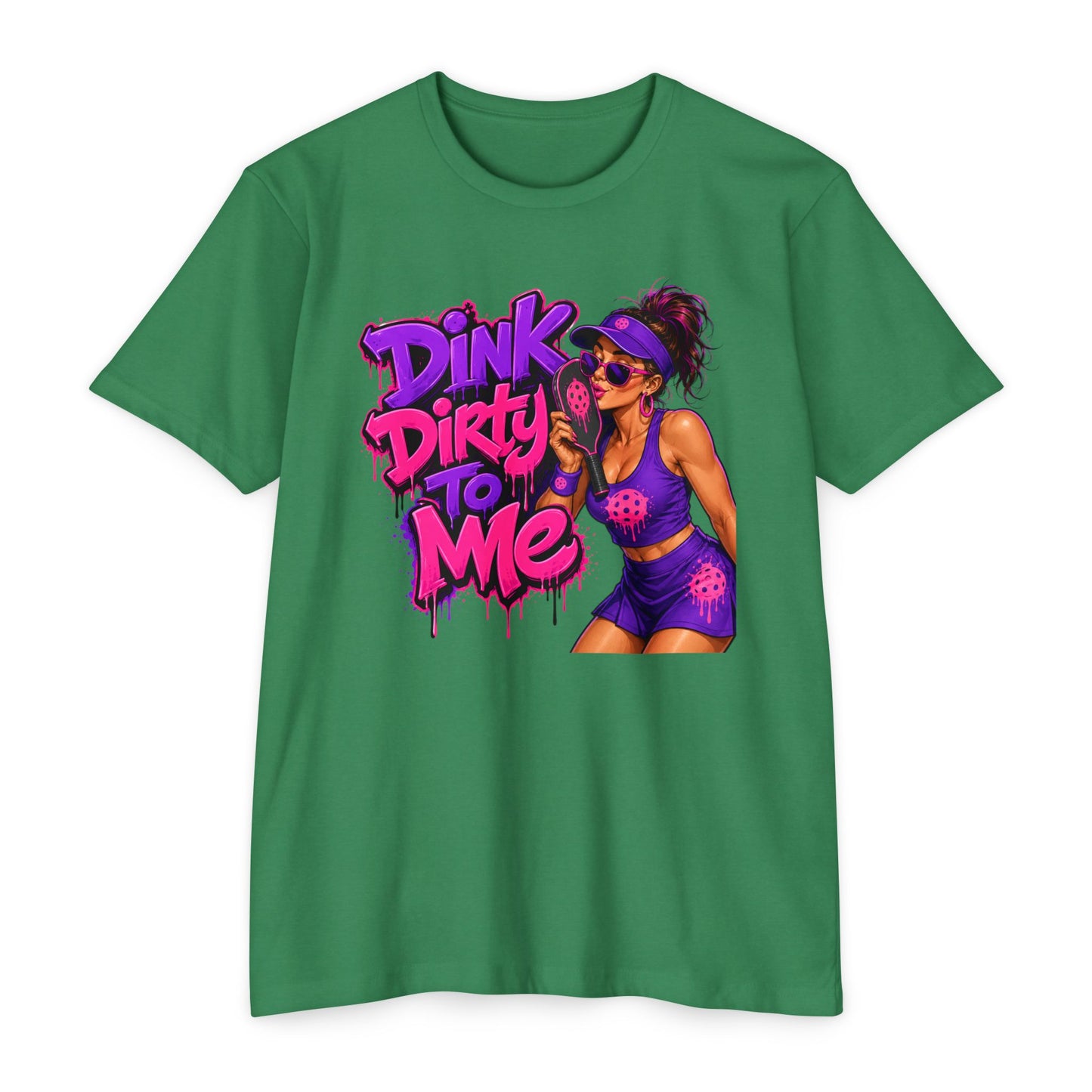 Dink Dirty To Me T-Shirt — Retro Pin-Up Beach Tee (Salty Attitude)