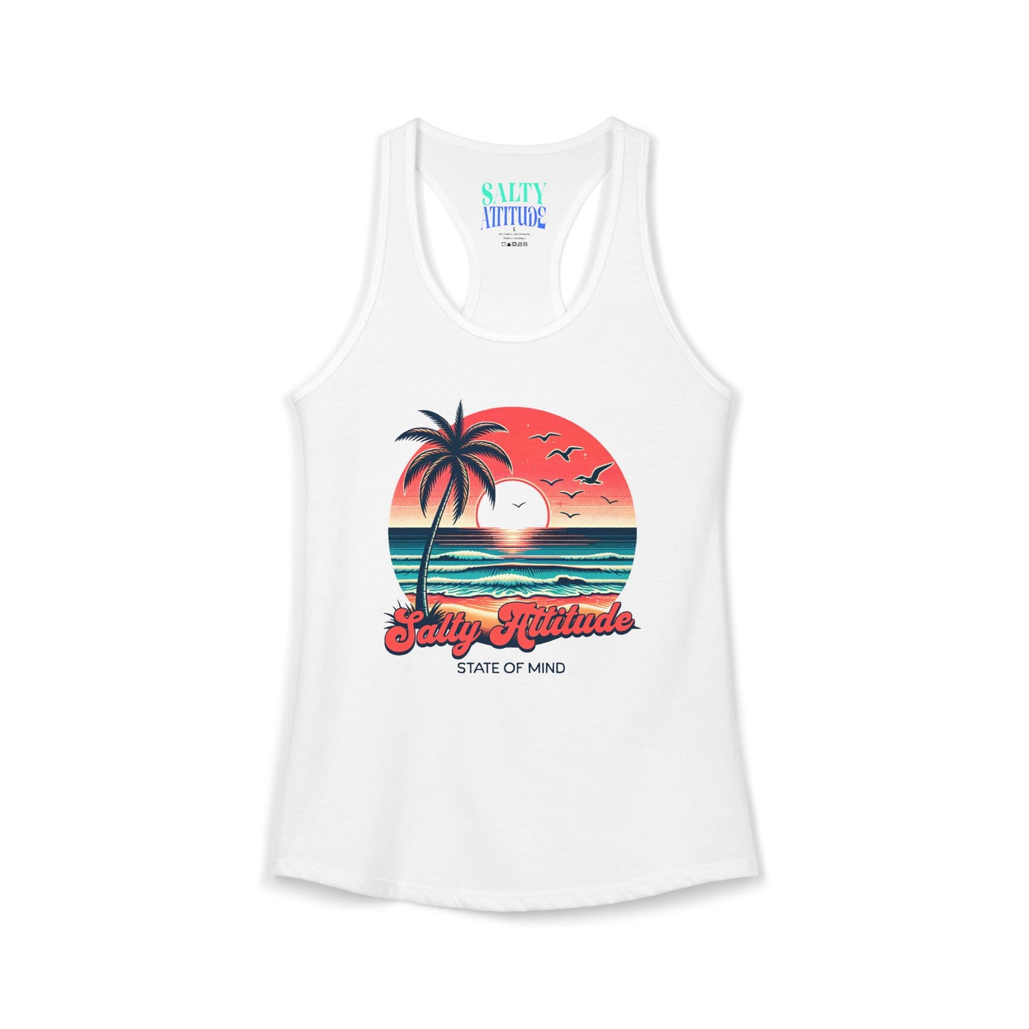 Salty Attitude  -  Women's Ideal Racerback Tank
