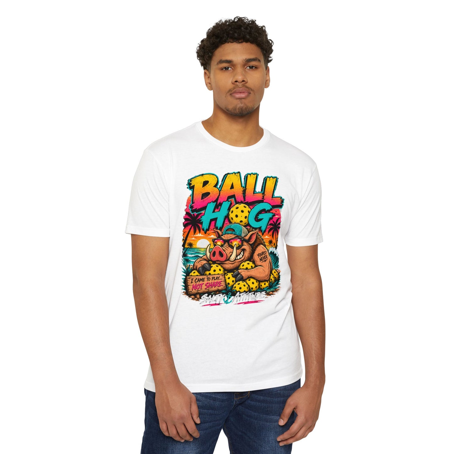 Ball Hog Beach Tee — "I Can't Be Held Responsible" Salty Attitude Graphic T-Shirt