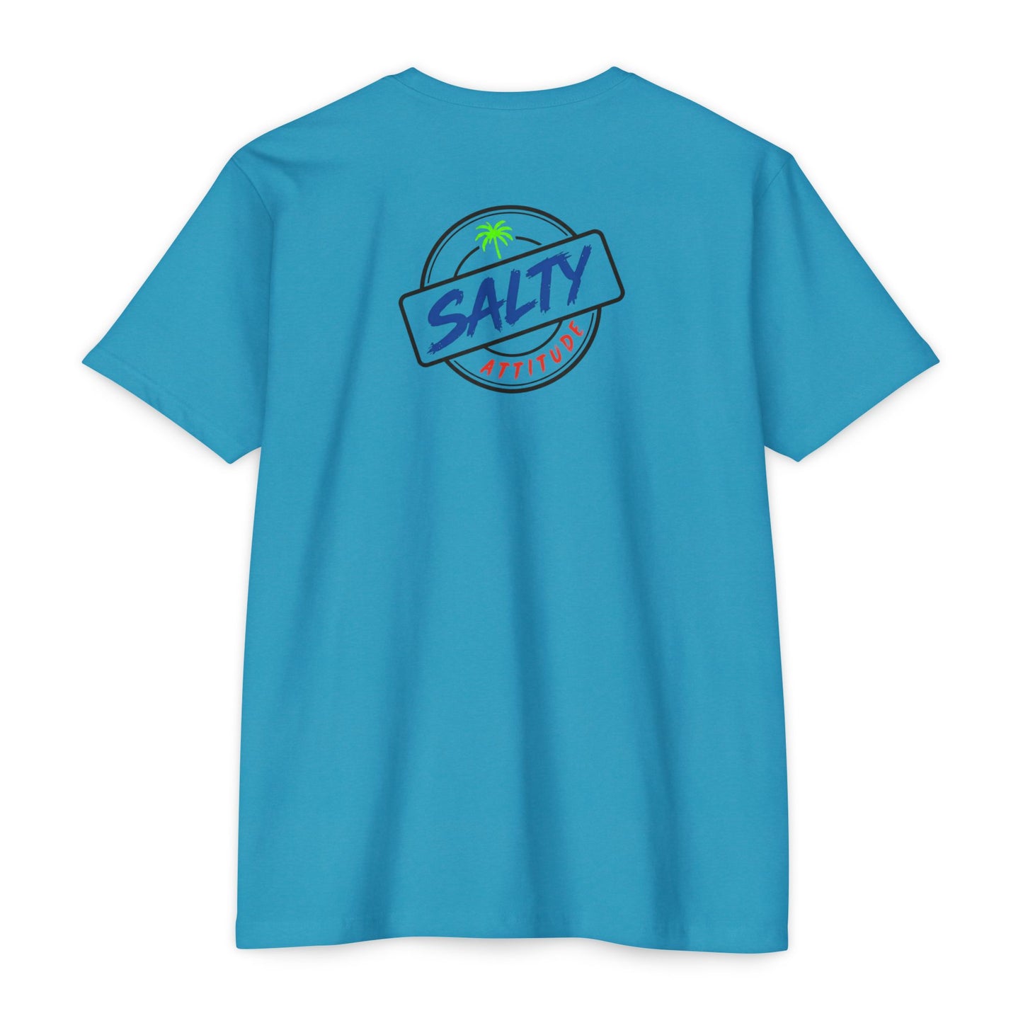 T-Shirt — "Soft Hands Hard Paddle" Tropical Salty Attitude Surf Tee