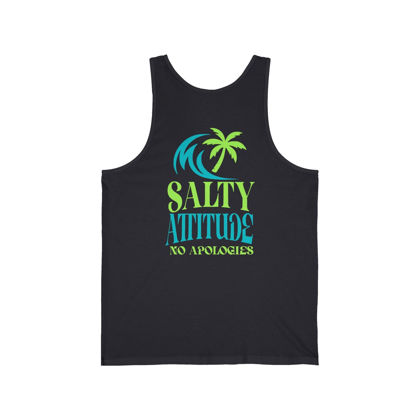 Tropical Vibes Tank, Beach Party Wear, No Apologies Top, Salty Attitude Shirt
