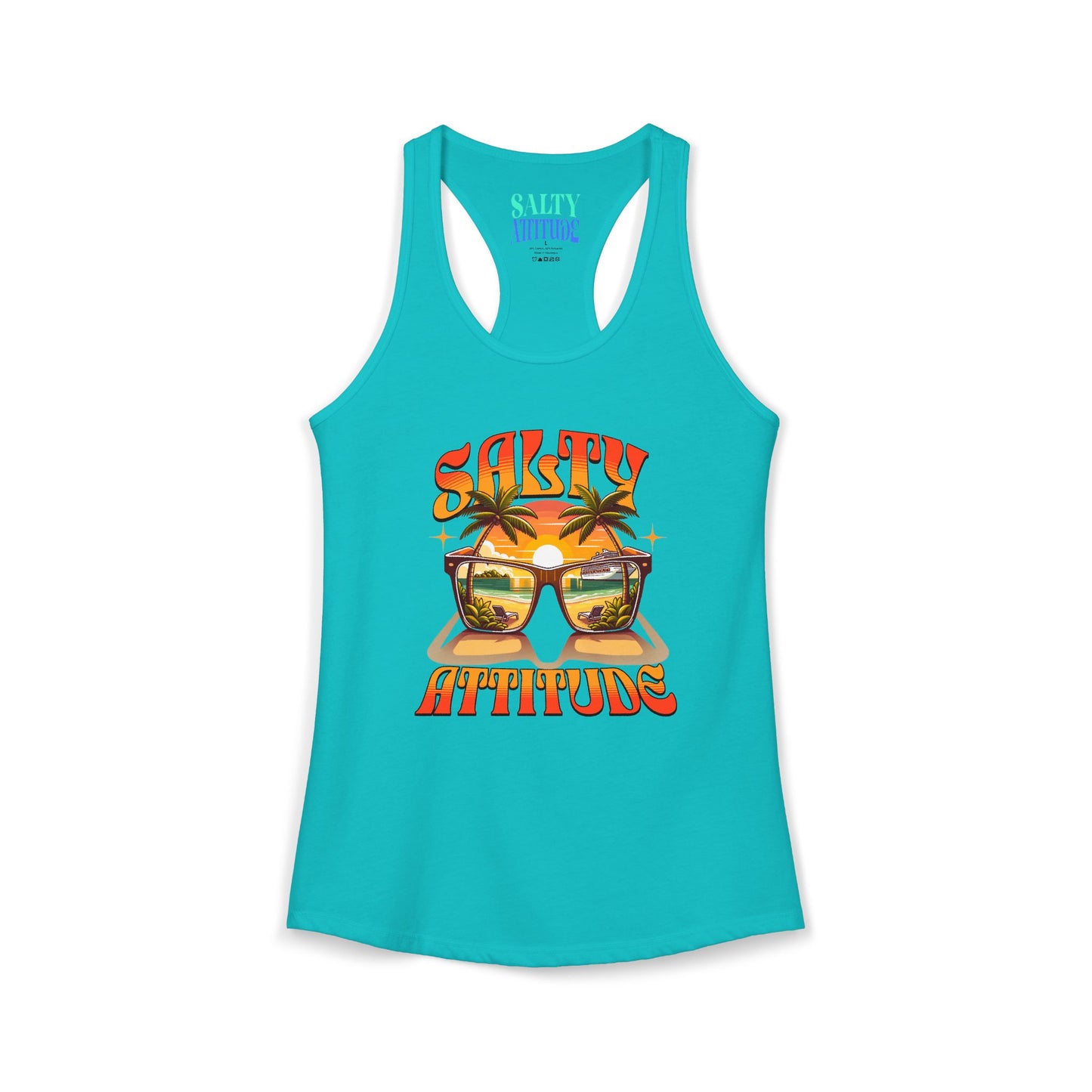 Salty Attitude Sunglass - Women's Ideal Racerback Tank