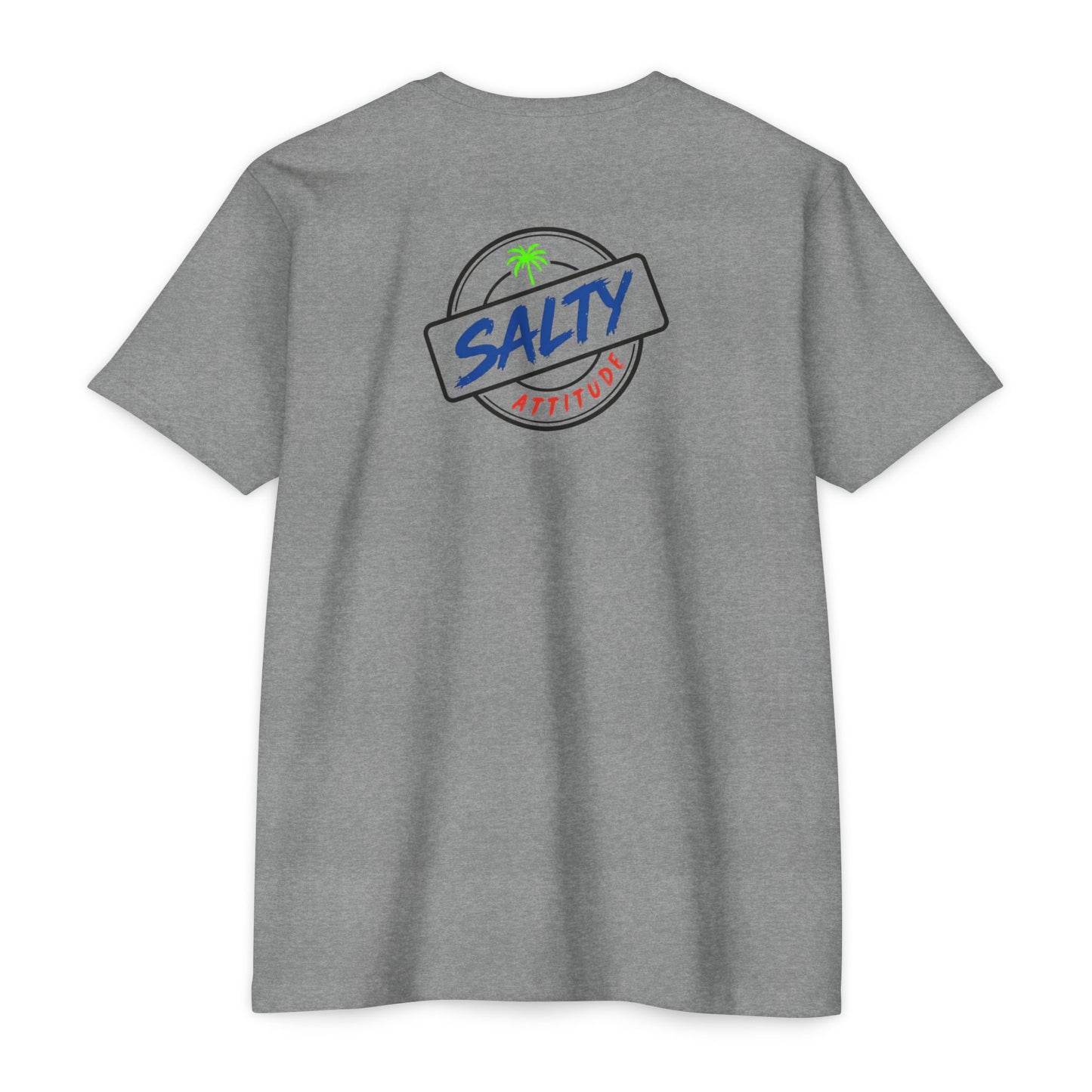 Net Gains Surf T-Shirt — 'Salty Attitude' Retro Beach Graphic Tee