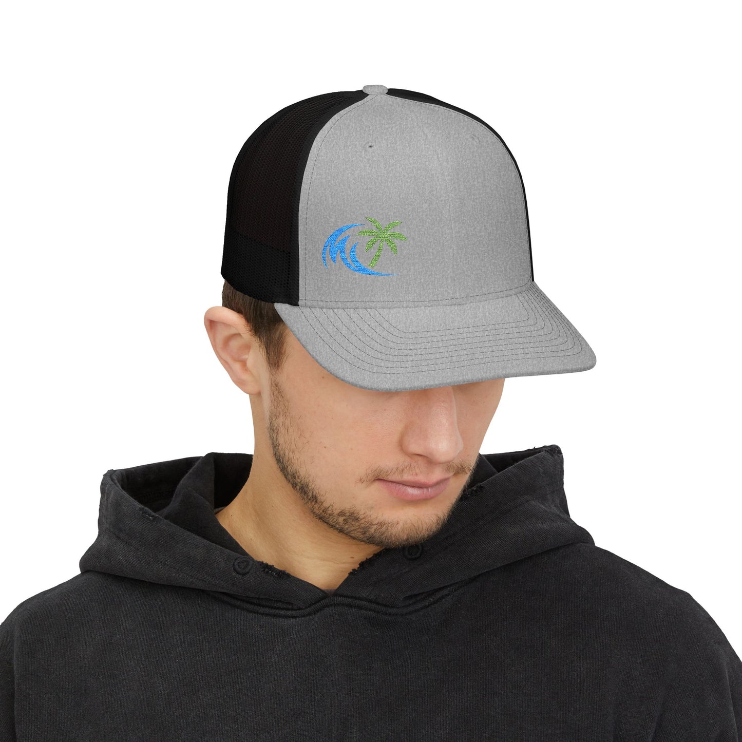 Beach Vibes Embroidered Snapback Cap - Hat for Summer, Outdoor Adventures
