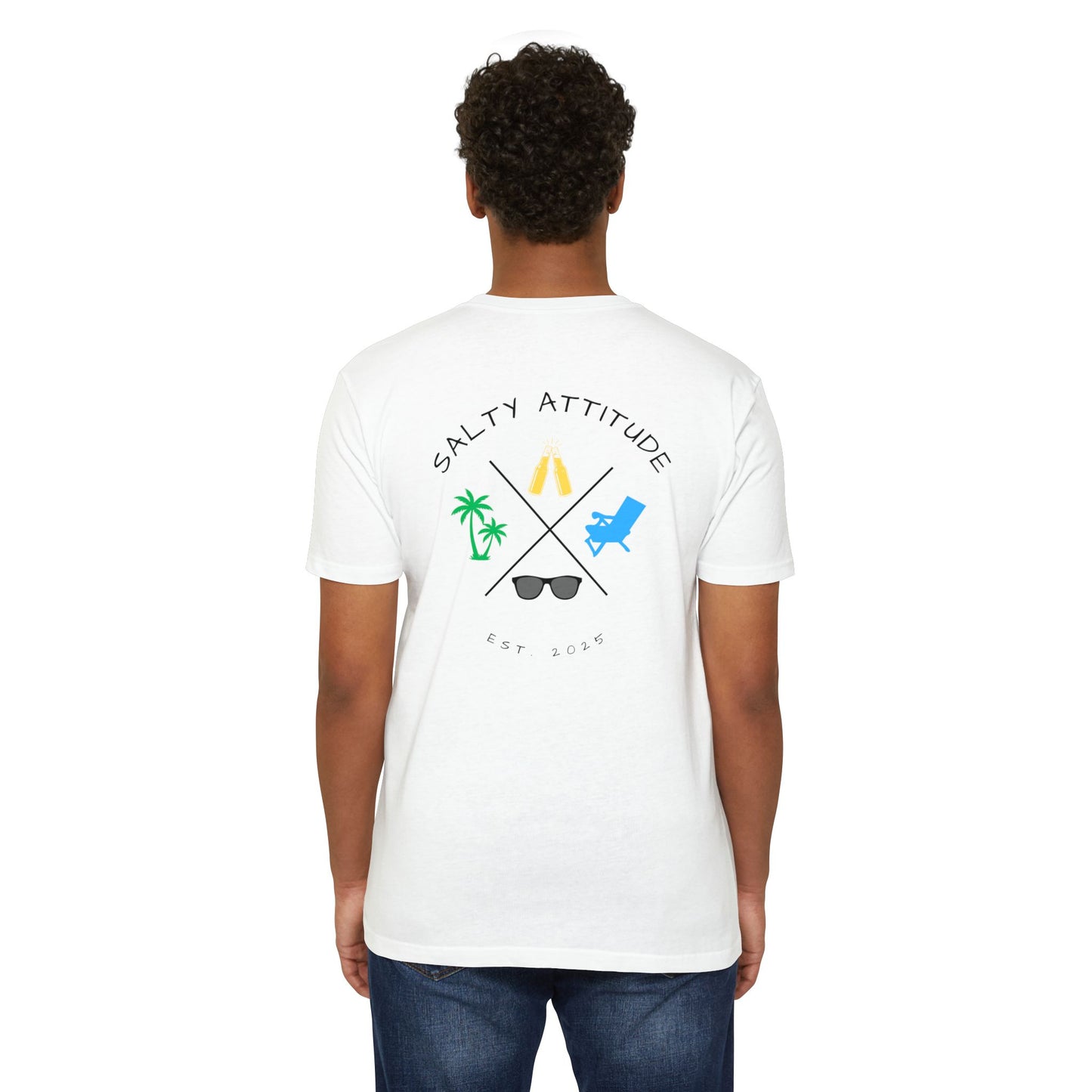 Salty Attitude Beach T-Shirt — Tropical Vacation Graphic Tee