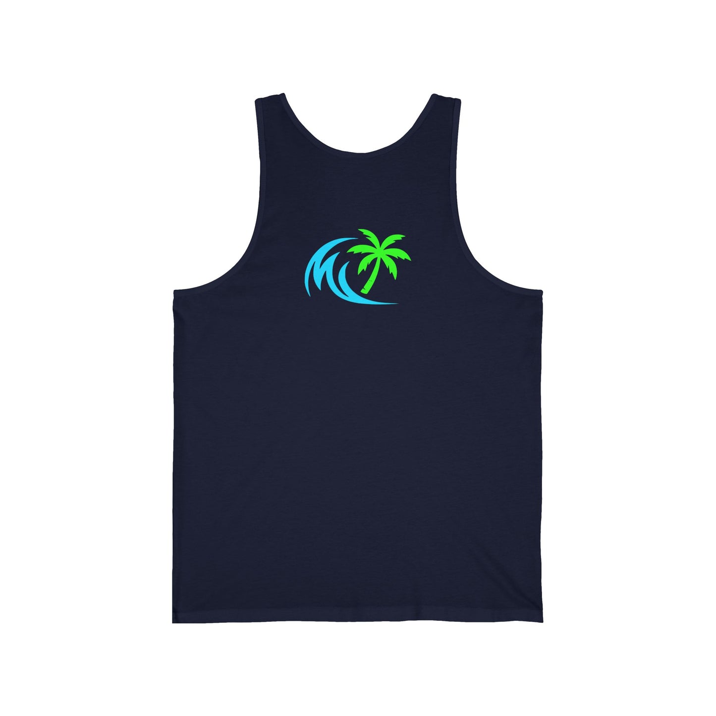 Salty Attitude No Apologies Tank Top — Funny Beach Vibes Surfing Palm Graphic