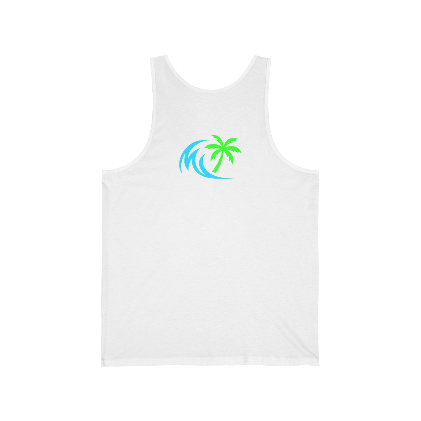 Salty Attitude No Apologies Tank Top — Funny Beach Vibes Surfing Palm Graphic