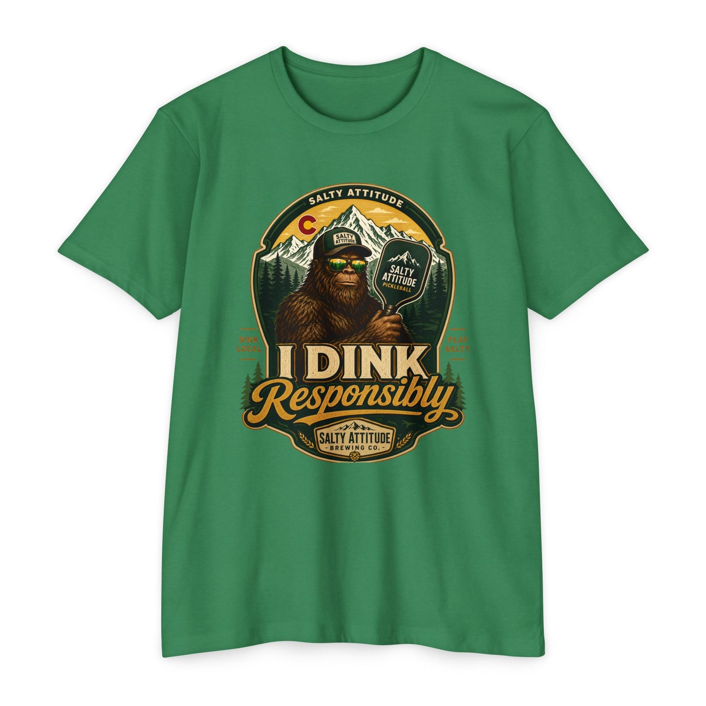 I Dink Responsibly T-Shirt — Funny Salty Attitude Pickleball Graphic Tee