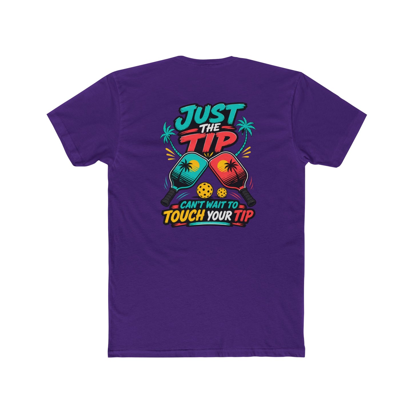 Graphic Tee — “Salty Attitude” Front & “Just the Tip” Tropical Back T-Shirt