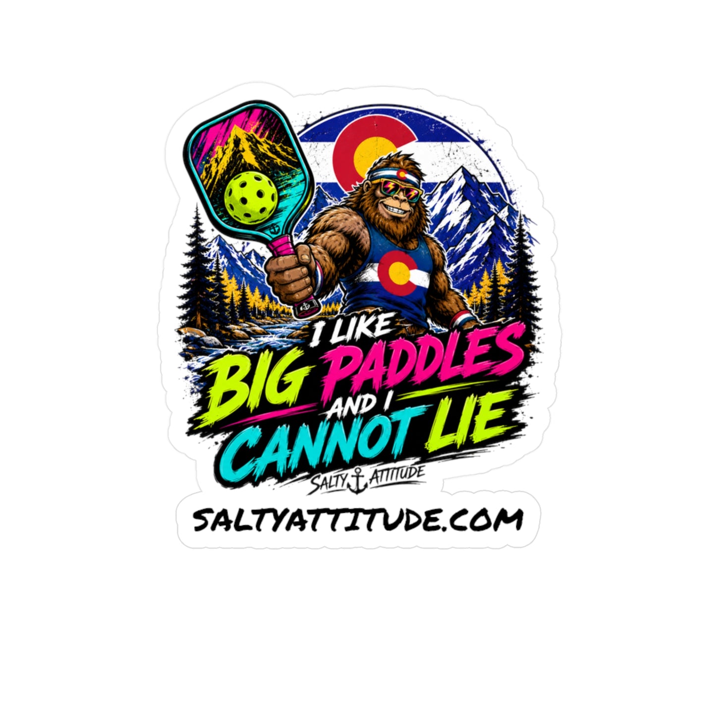 I Like Big Paddles and I Cannot Lie Vinyl Sticker