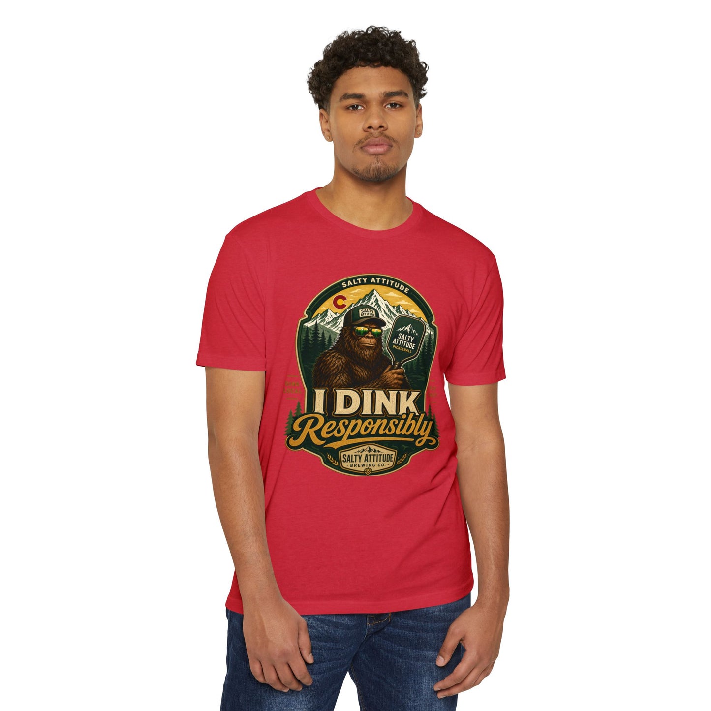 I Dink Responsibly T-Shirt — Funny Salty Attitude Pickleball Graphic Tee
