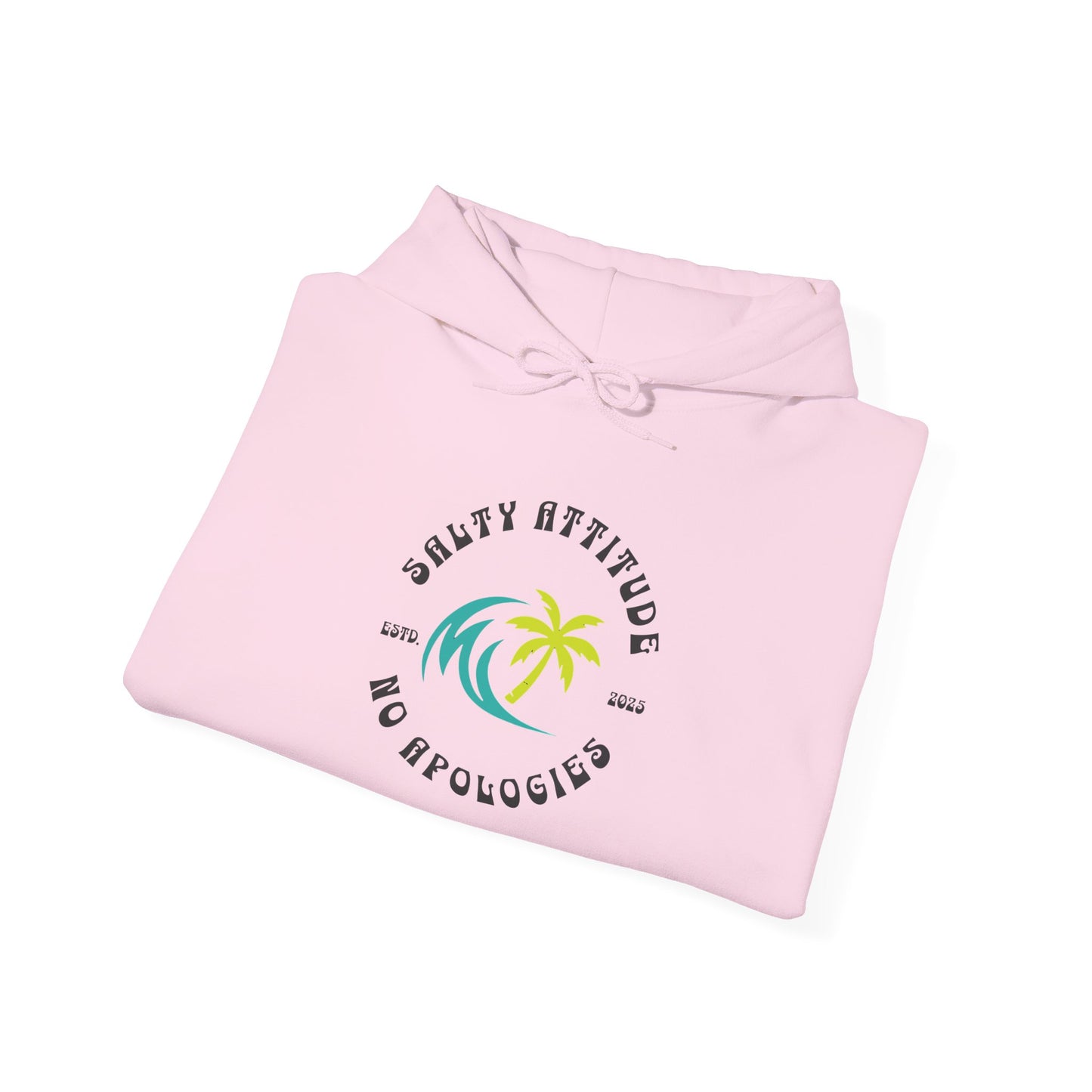 Salty Attitude Hoodie, Coastal Vibe Pullover, Beach Lover Sweatshirt,