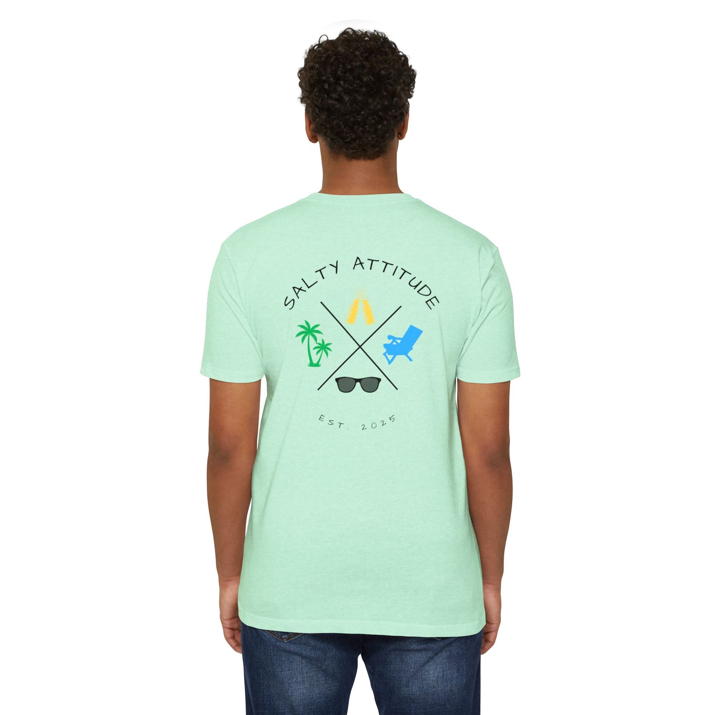 Salty Attitude Beach T-Shirt — Tropical Vacation Graphic Tee